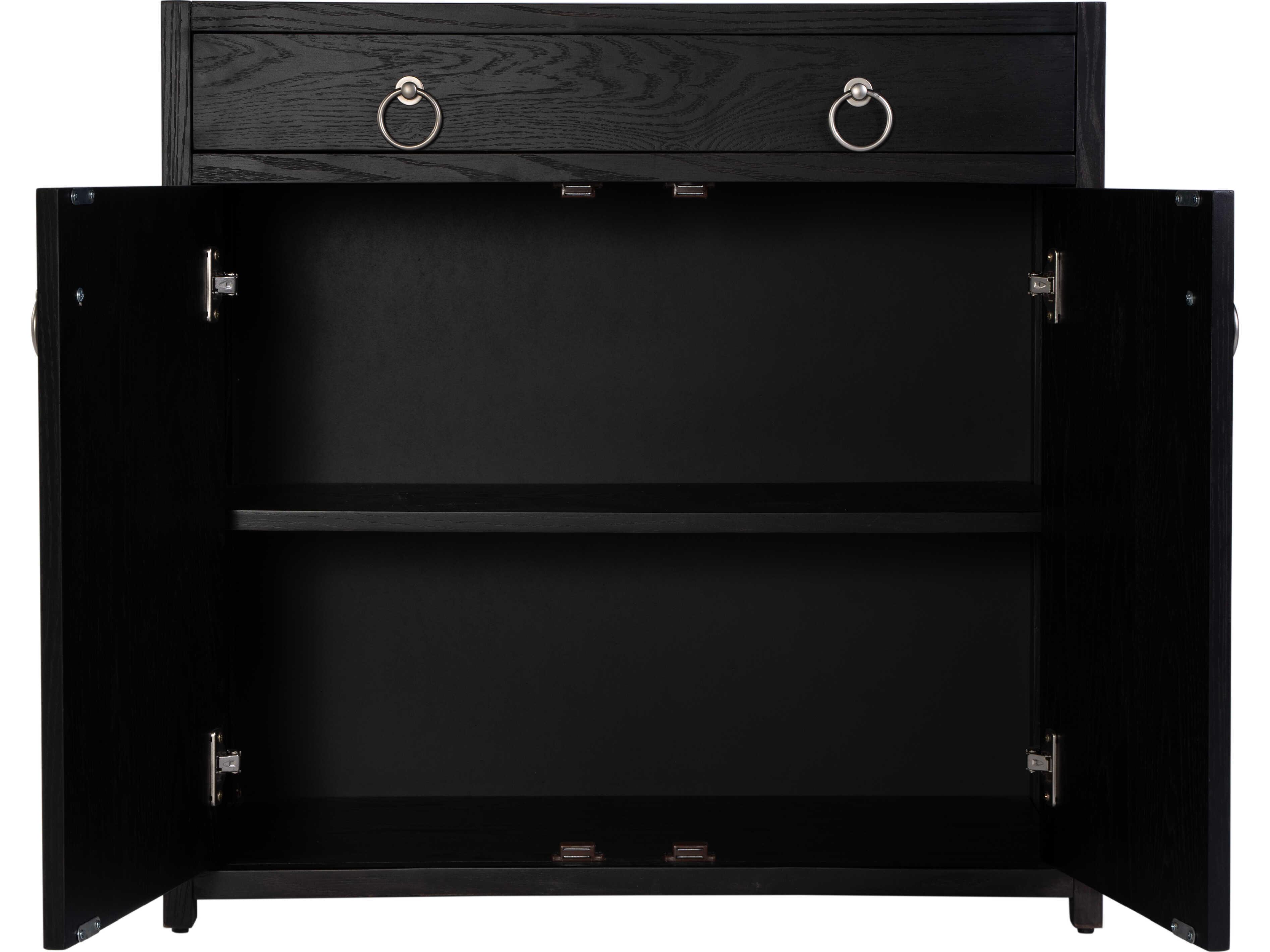 Butler Lark Black Acacia Wood Accent Chest