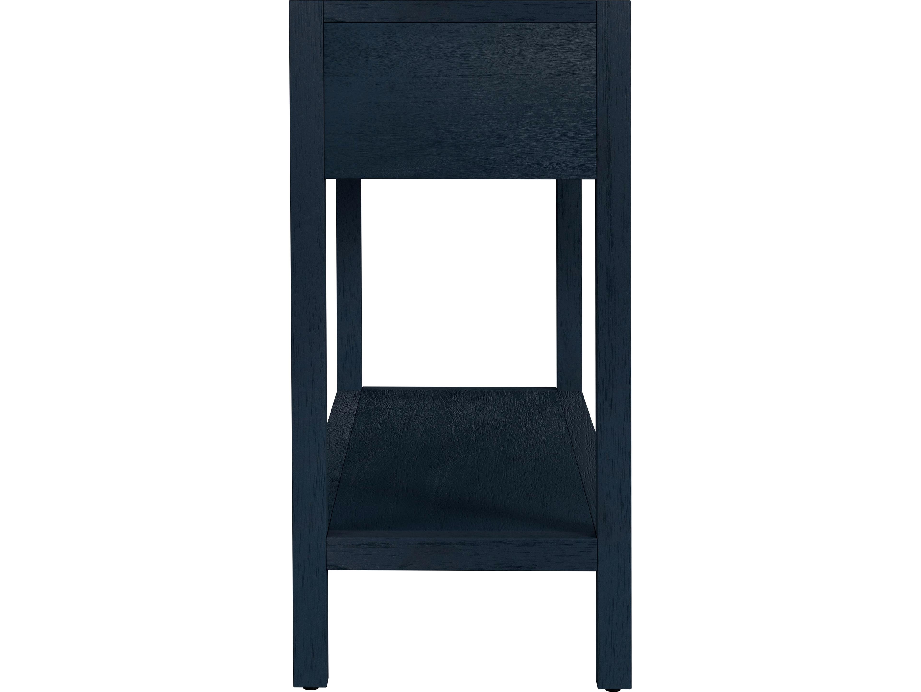 Butler Lark Rectangular Wood Navy Blue Console Table