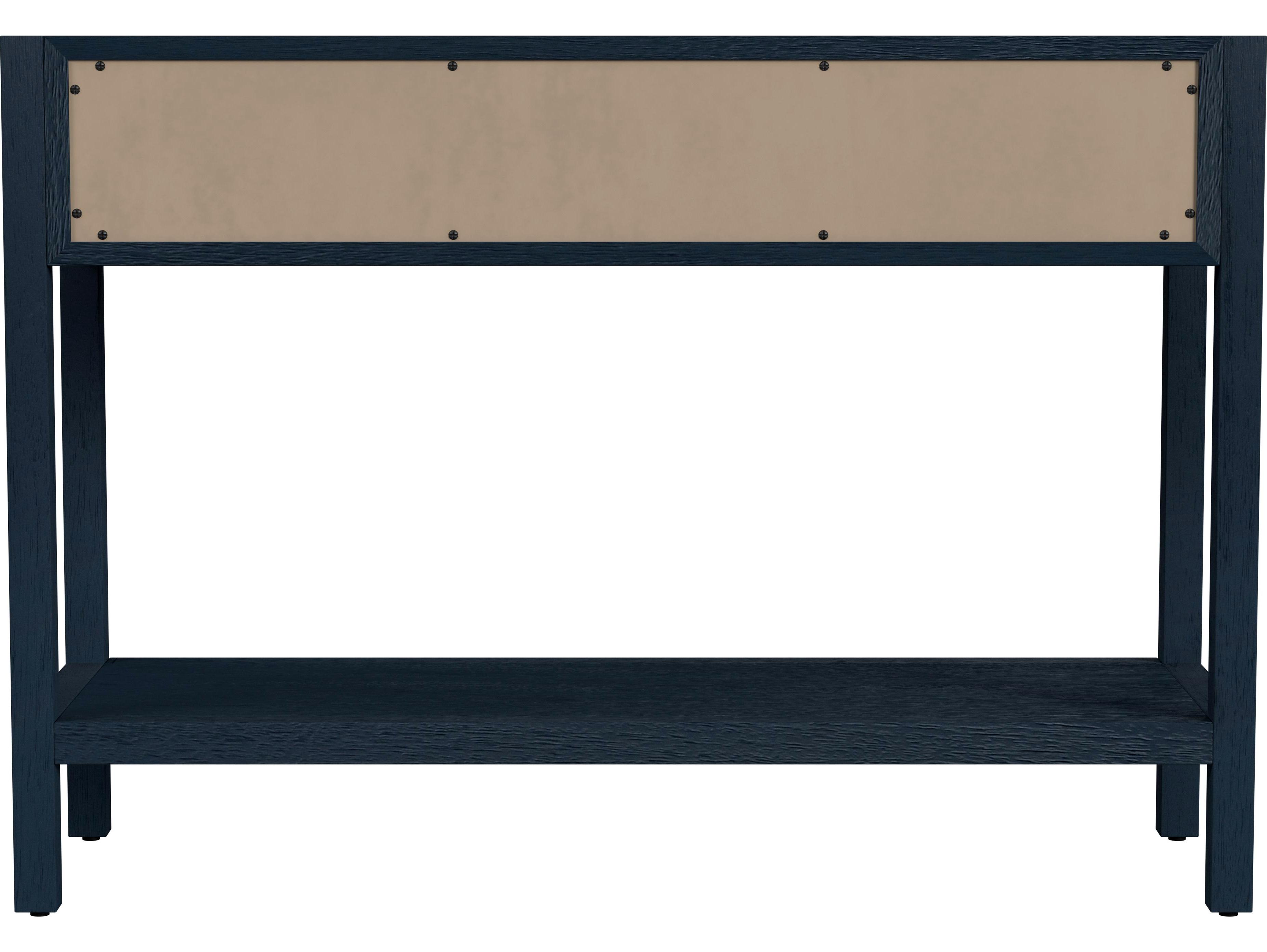 Butler Lark Rectangular Wood Navy Blue Console Table