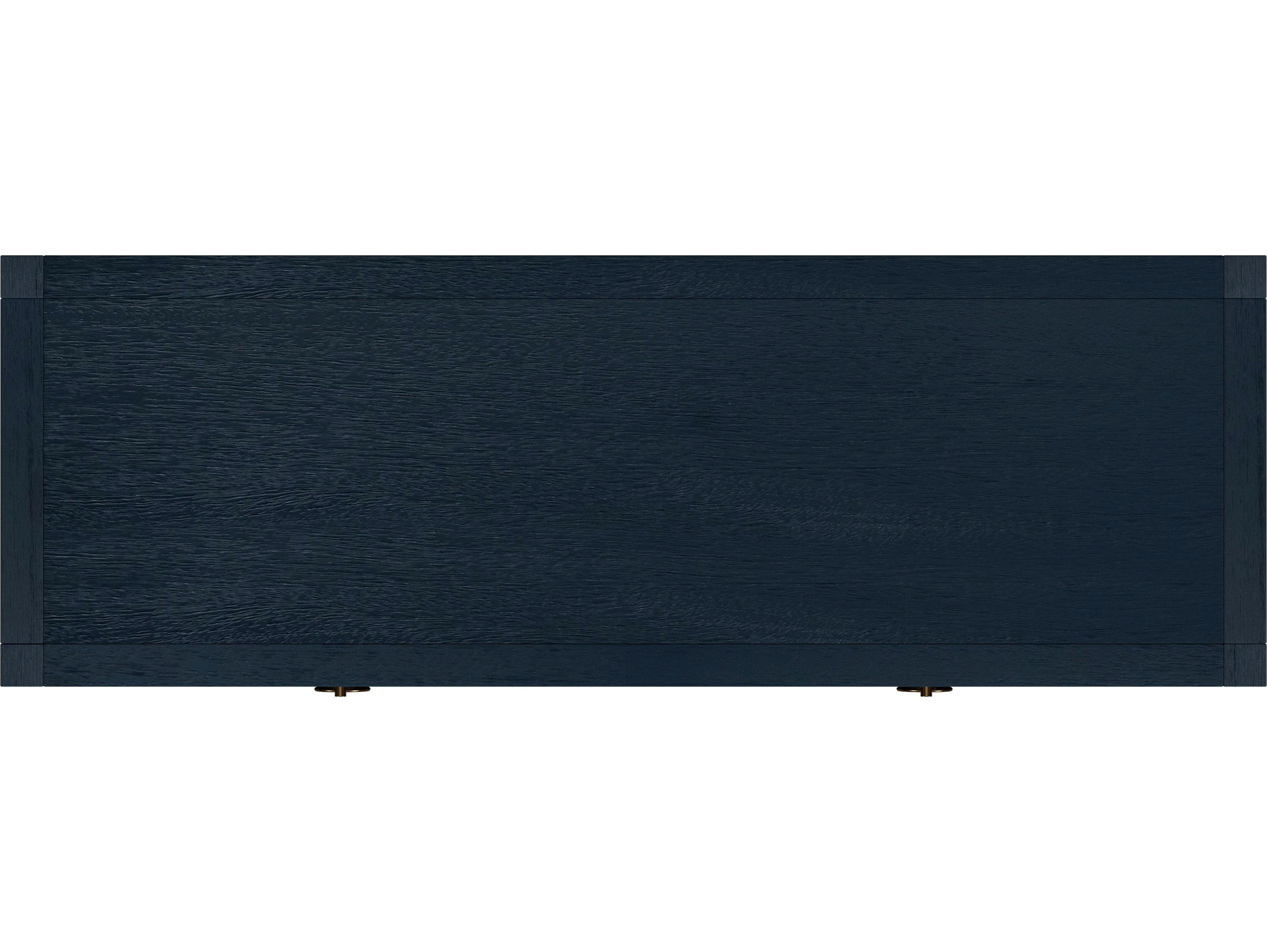 Butler Lark Rectangular Wood Navy Blue Console Table