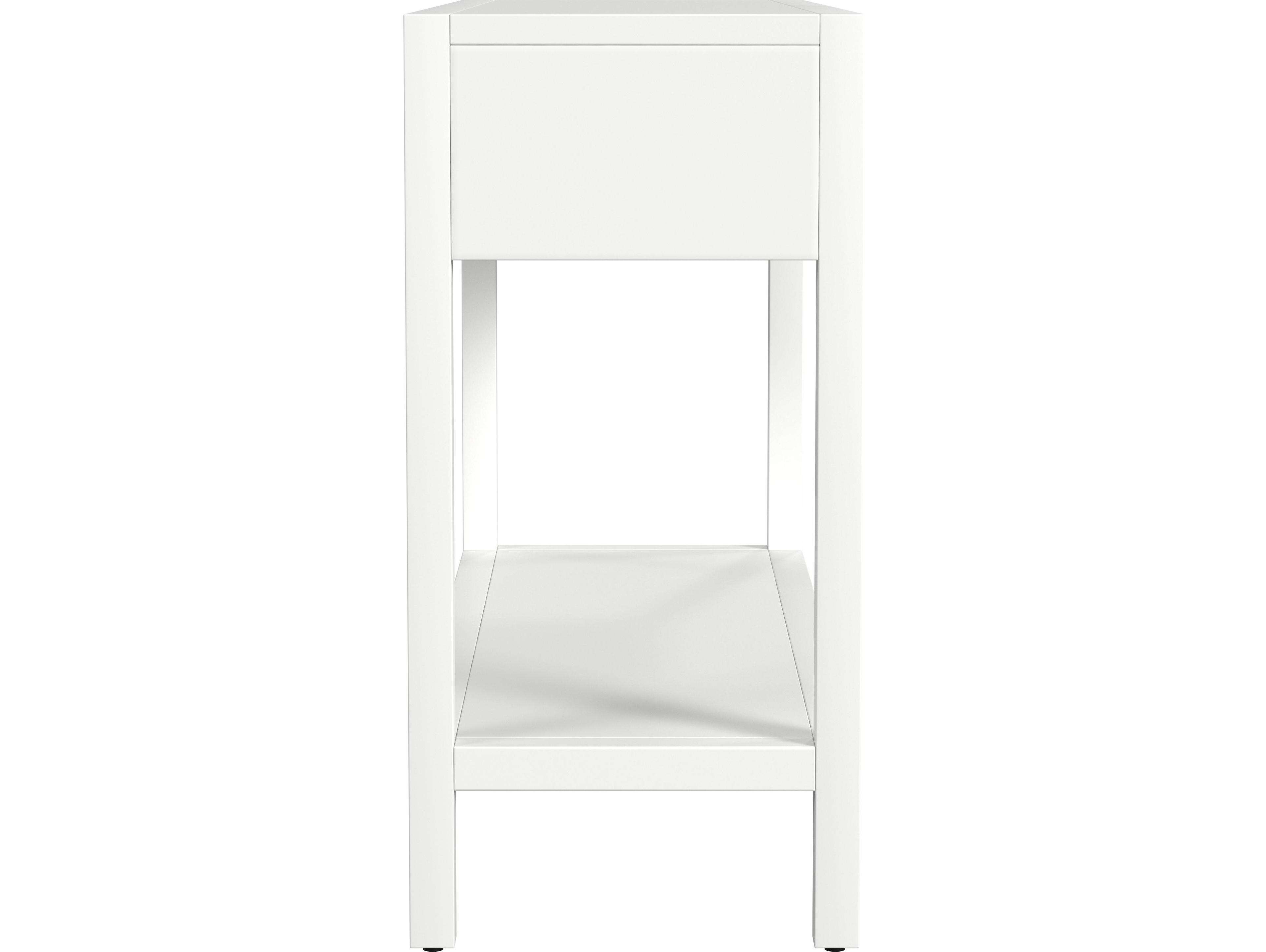 Butler Lark Rectangular Wood White Console Table