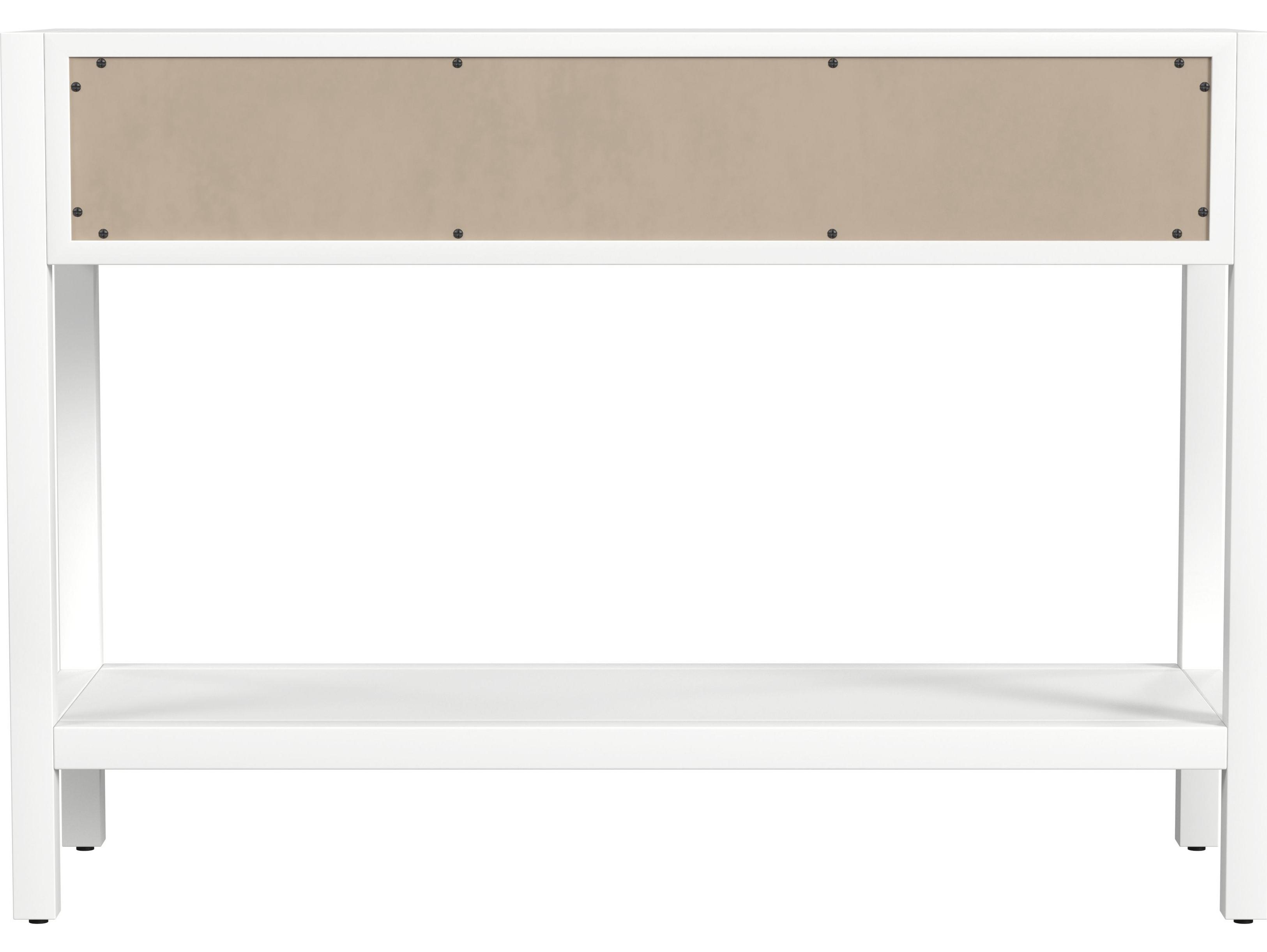 Butler Lark Rectangular Wood White Console Table