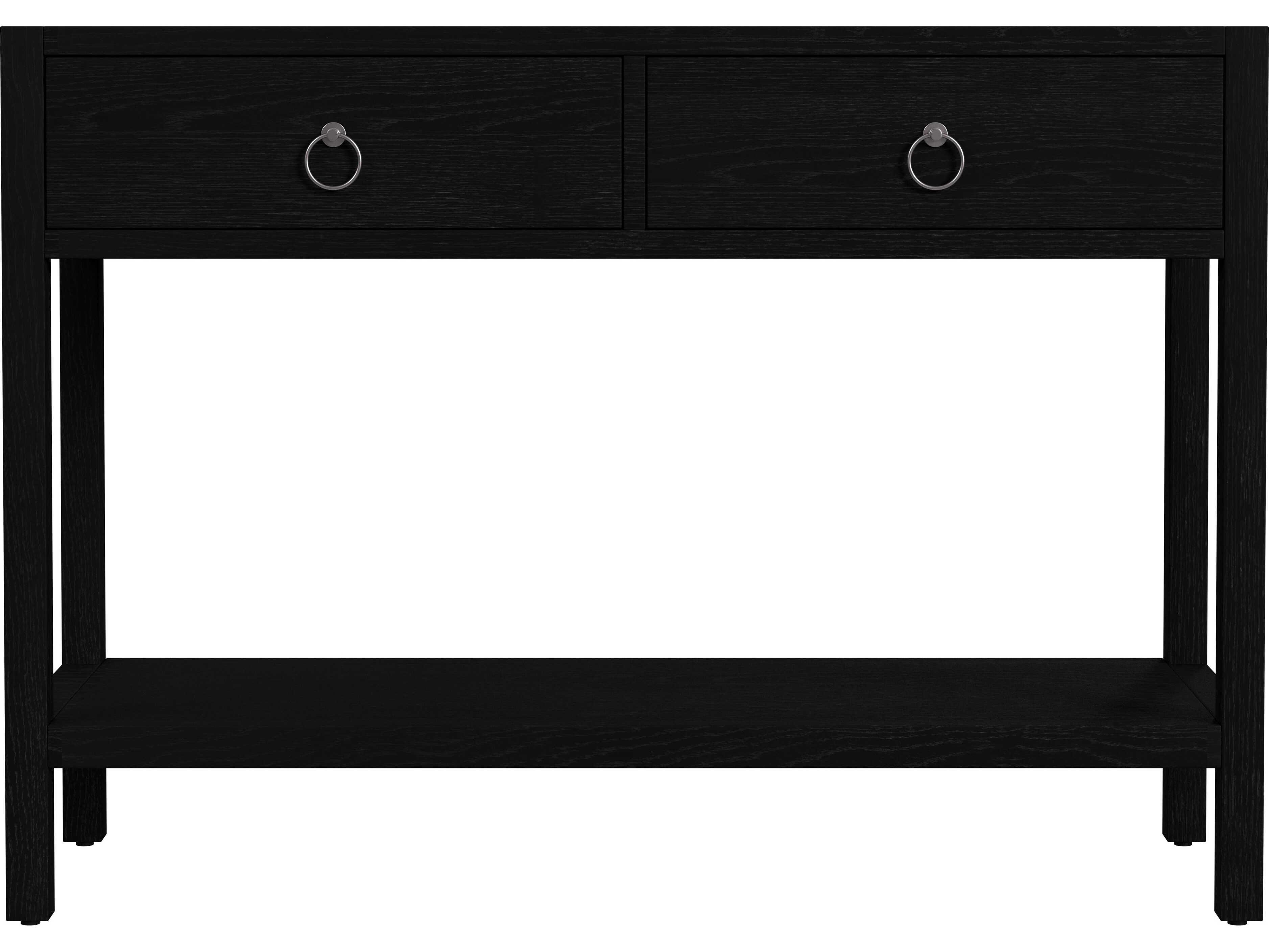 Butler Lark Rectangular Wood Black Console Table