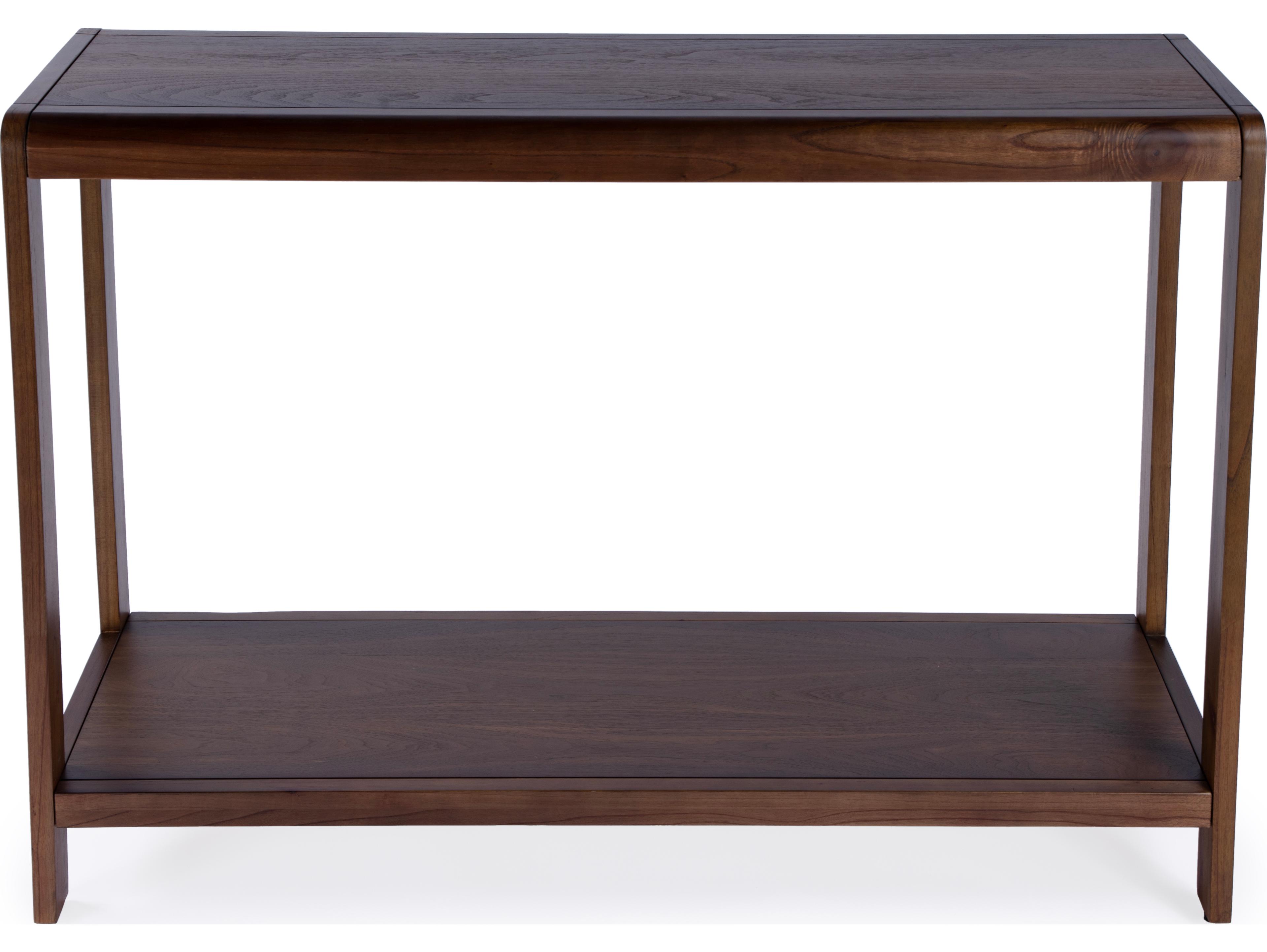 Butler Hanover Rectangular Wood Walnut Console Table