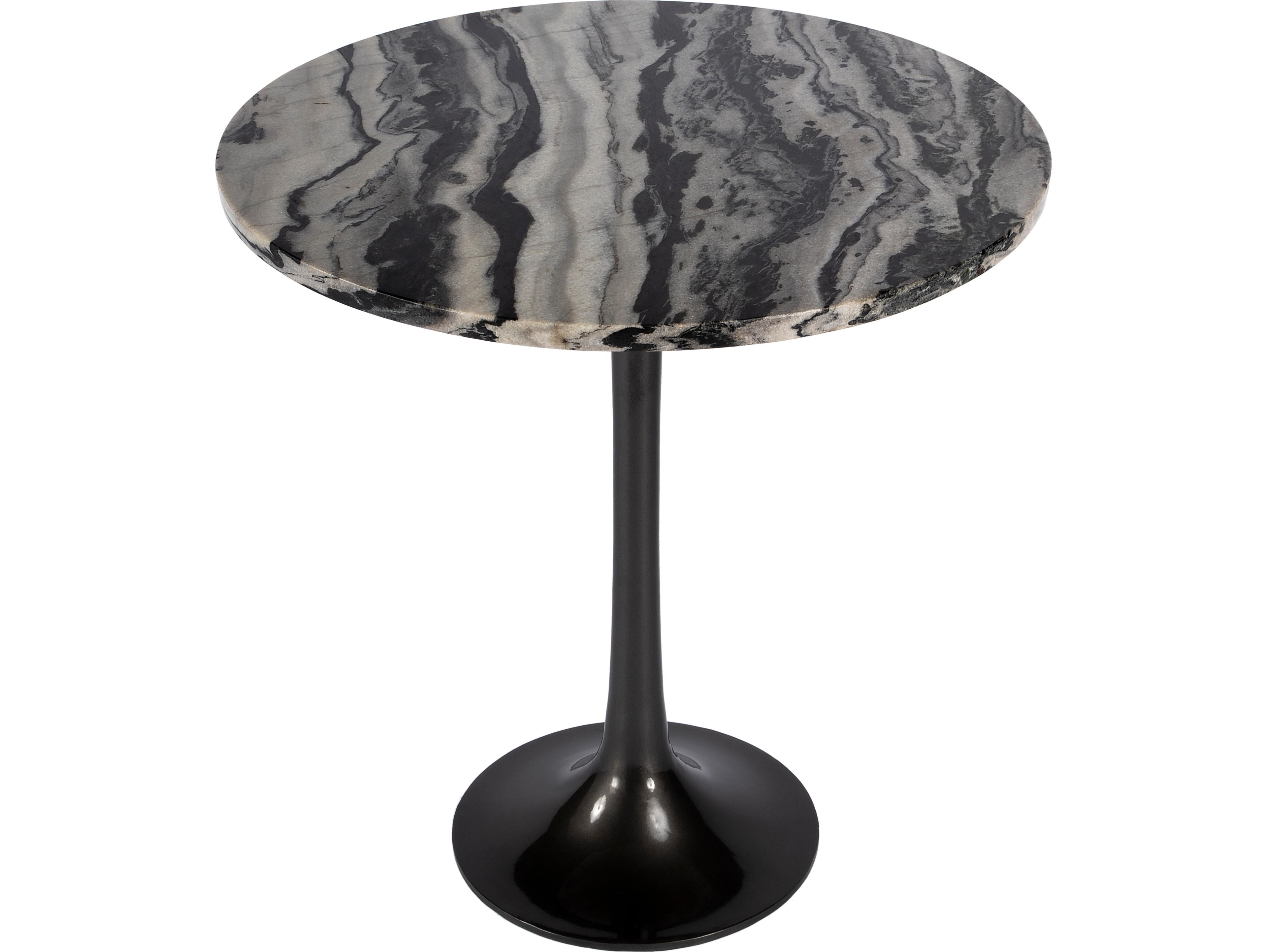 Butler Paxton Round Metal & Marble End Table