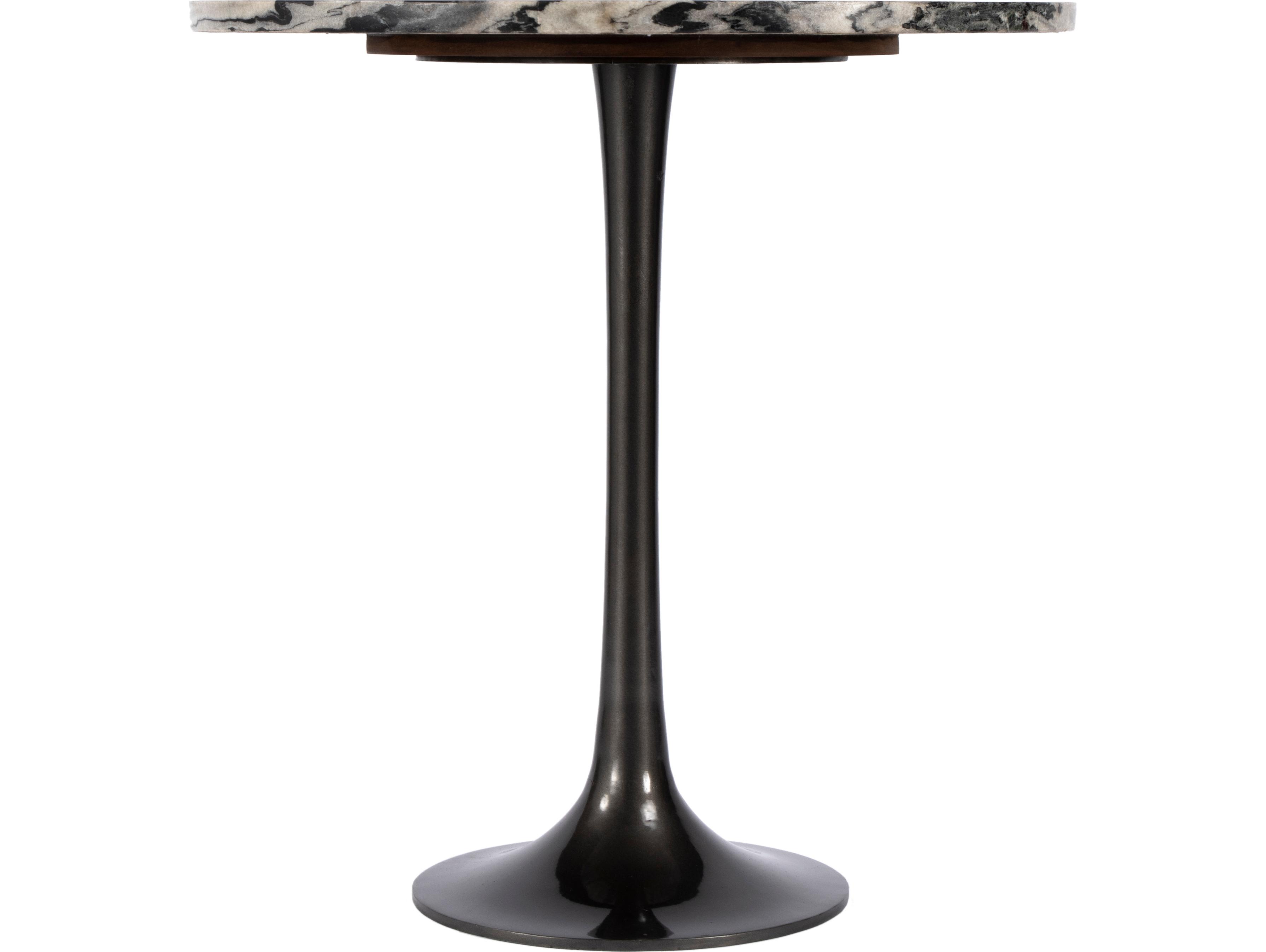 Butler Paxton Round Metal & Marble End Table