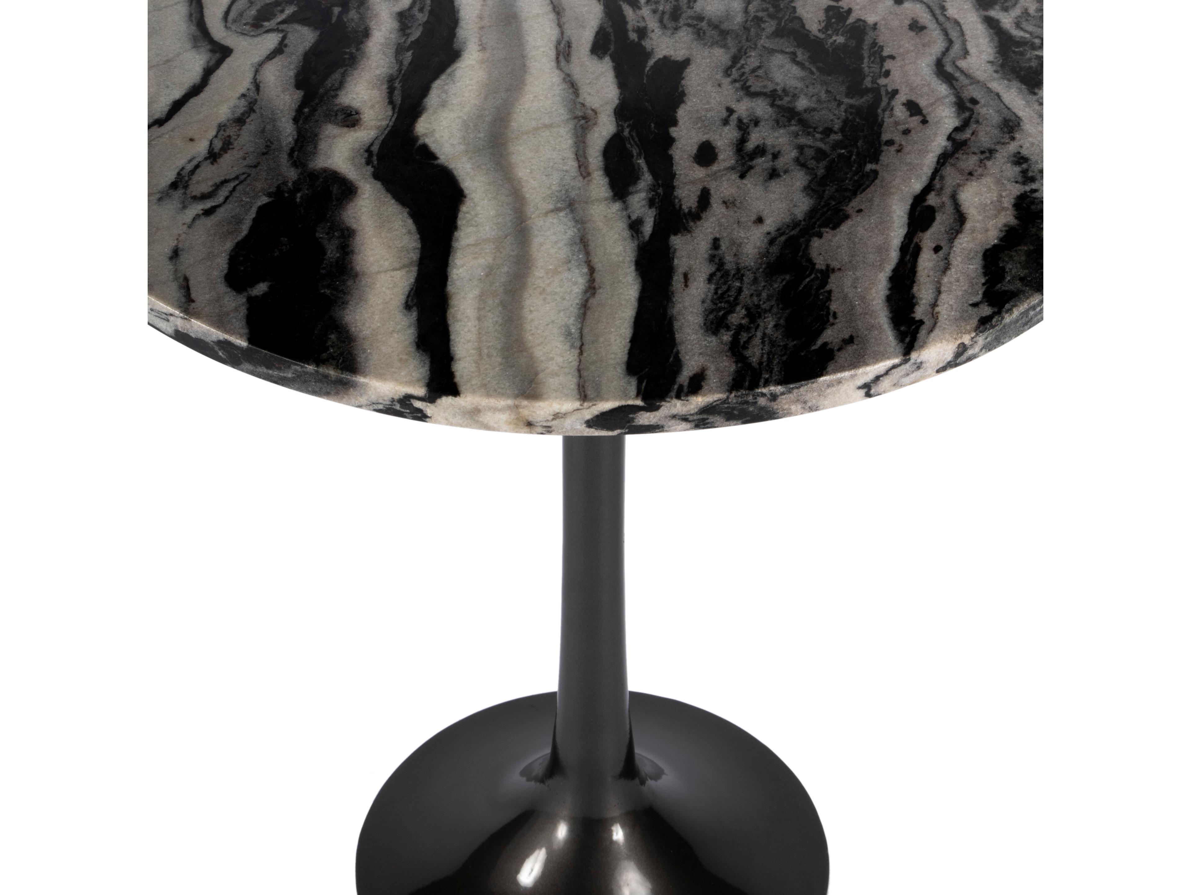 Butler Paxton Round Metal & Marble End Table