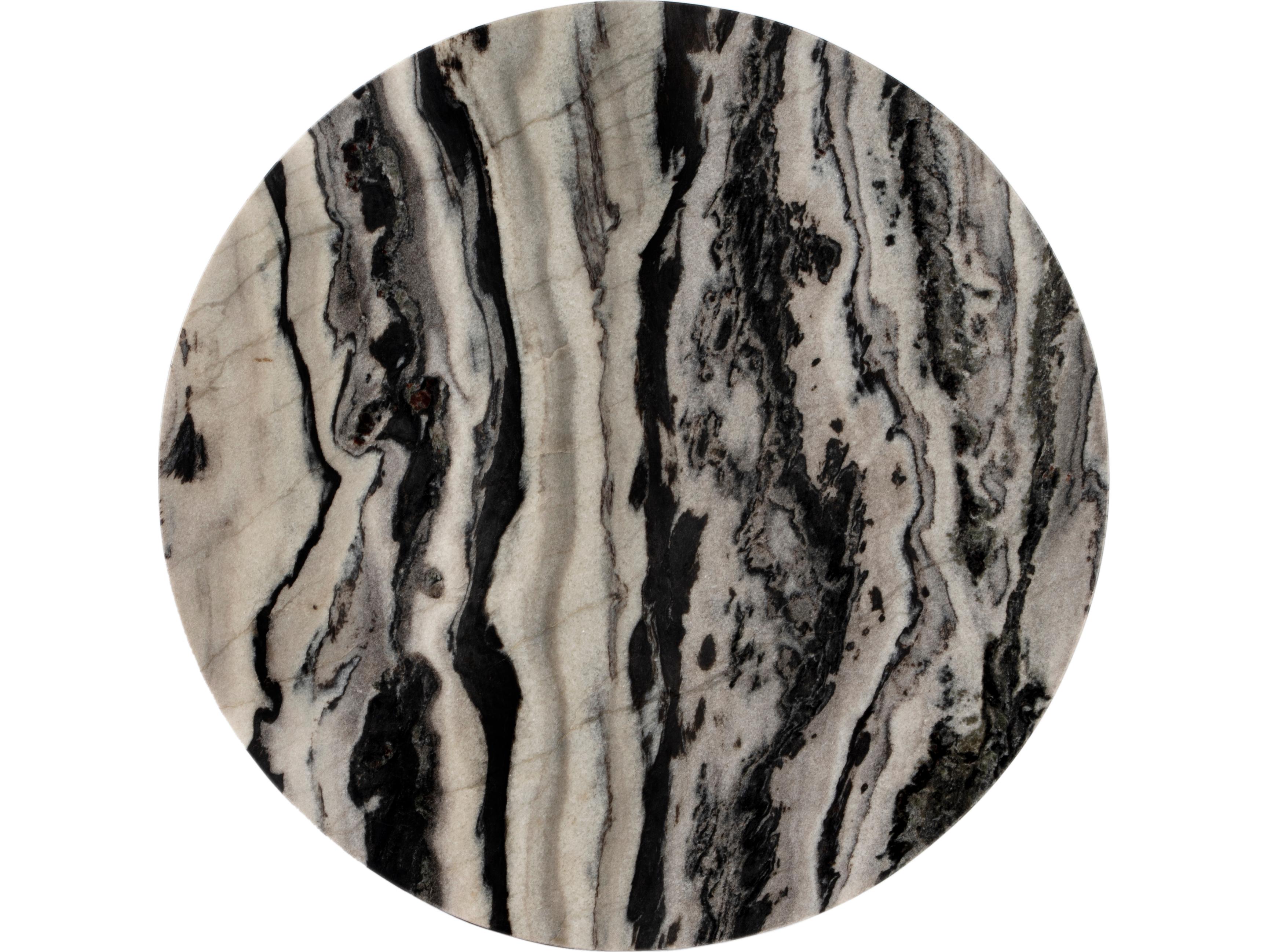 Butler Paxton Round Metal & Marble End Table