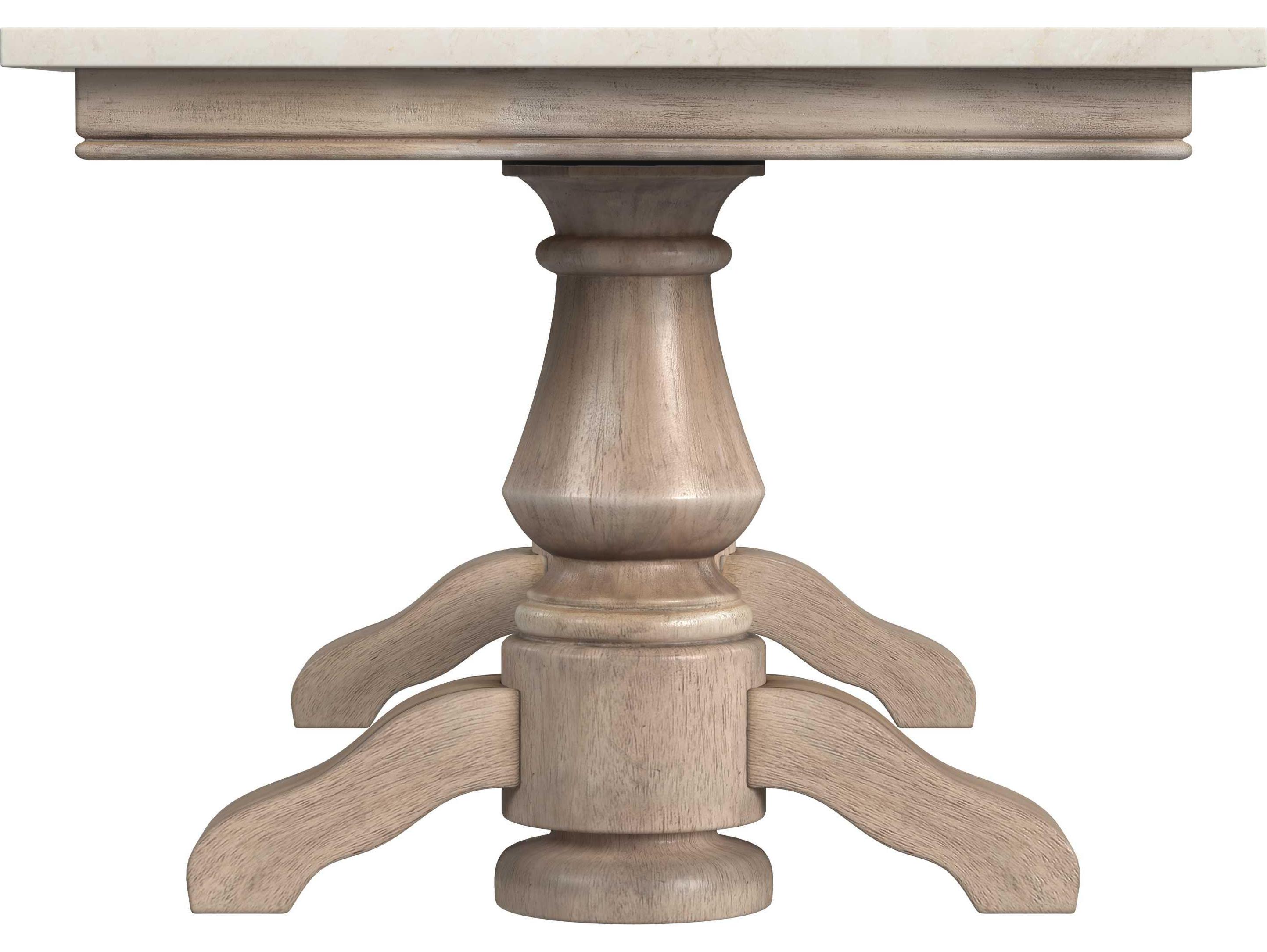 Butler Danielle Rectangular Marble Sandalwood Beige Coffee Table