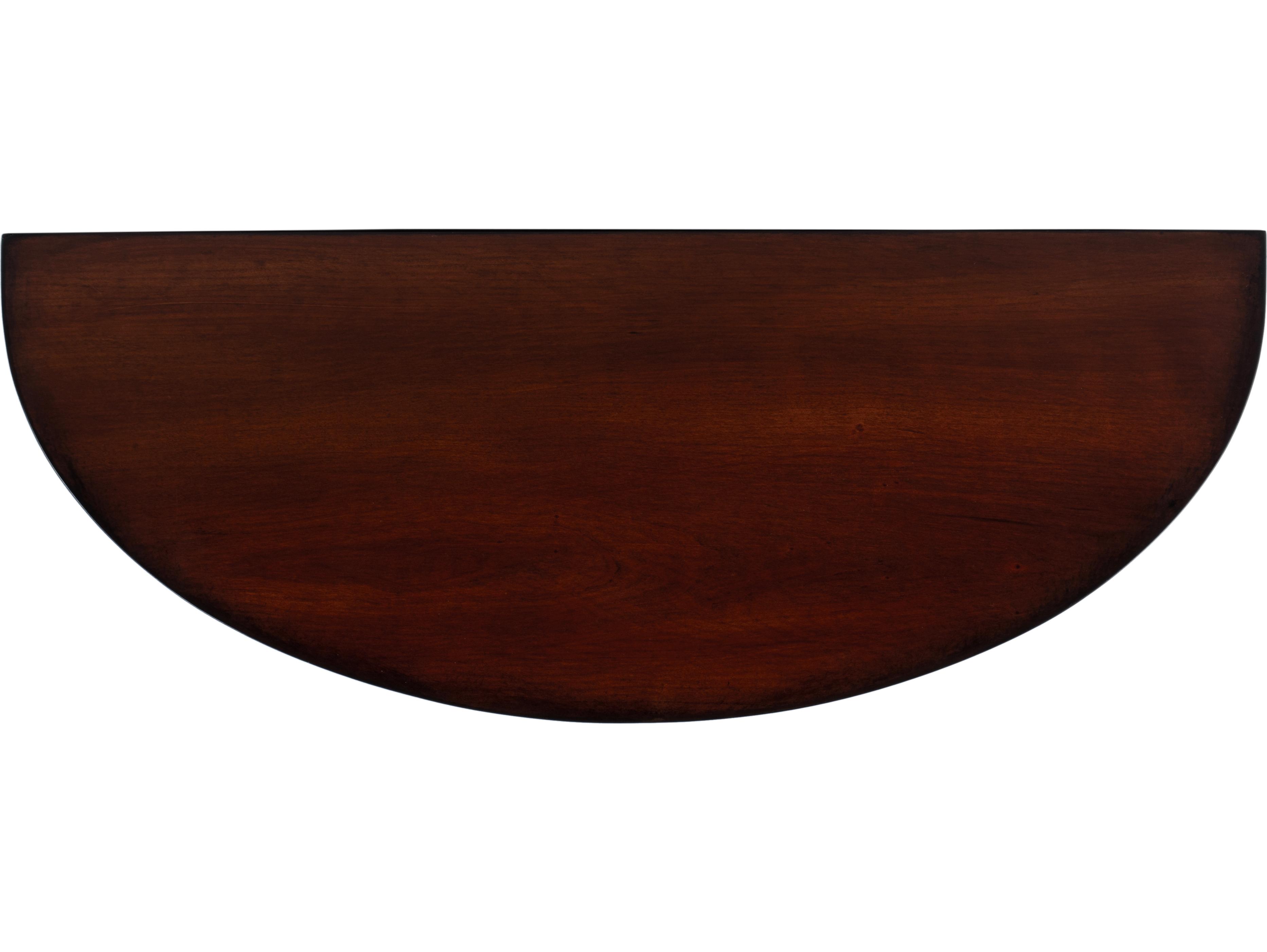 Butler Ingrid Demilune Wood Antique Cherry Console Table