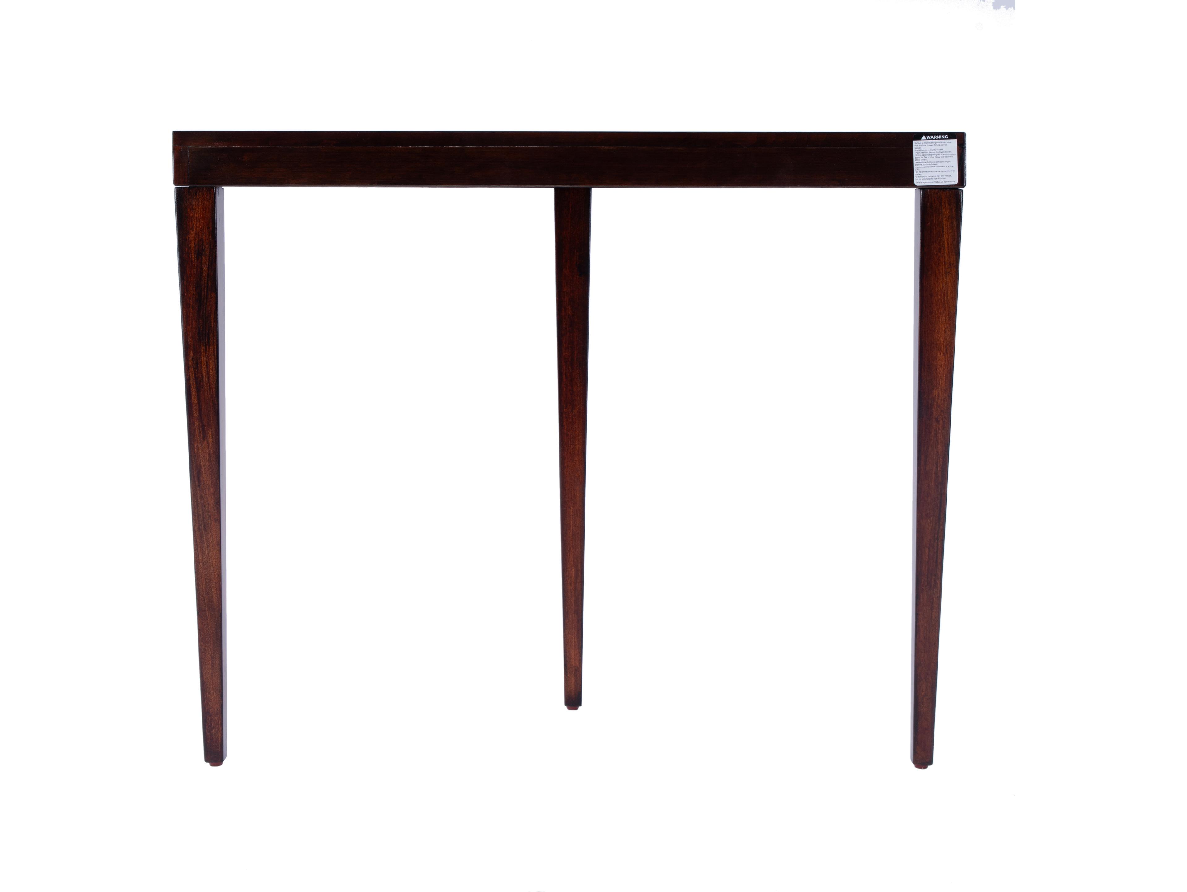 Butler Ingrid Demilune Wood Traditional Burl Console Table