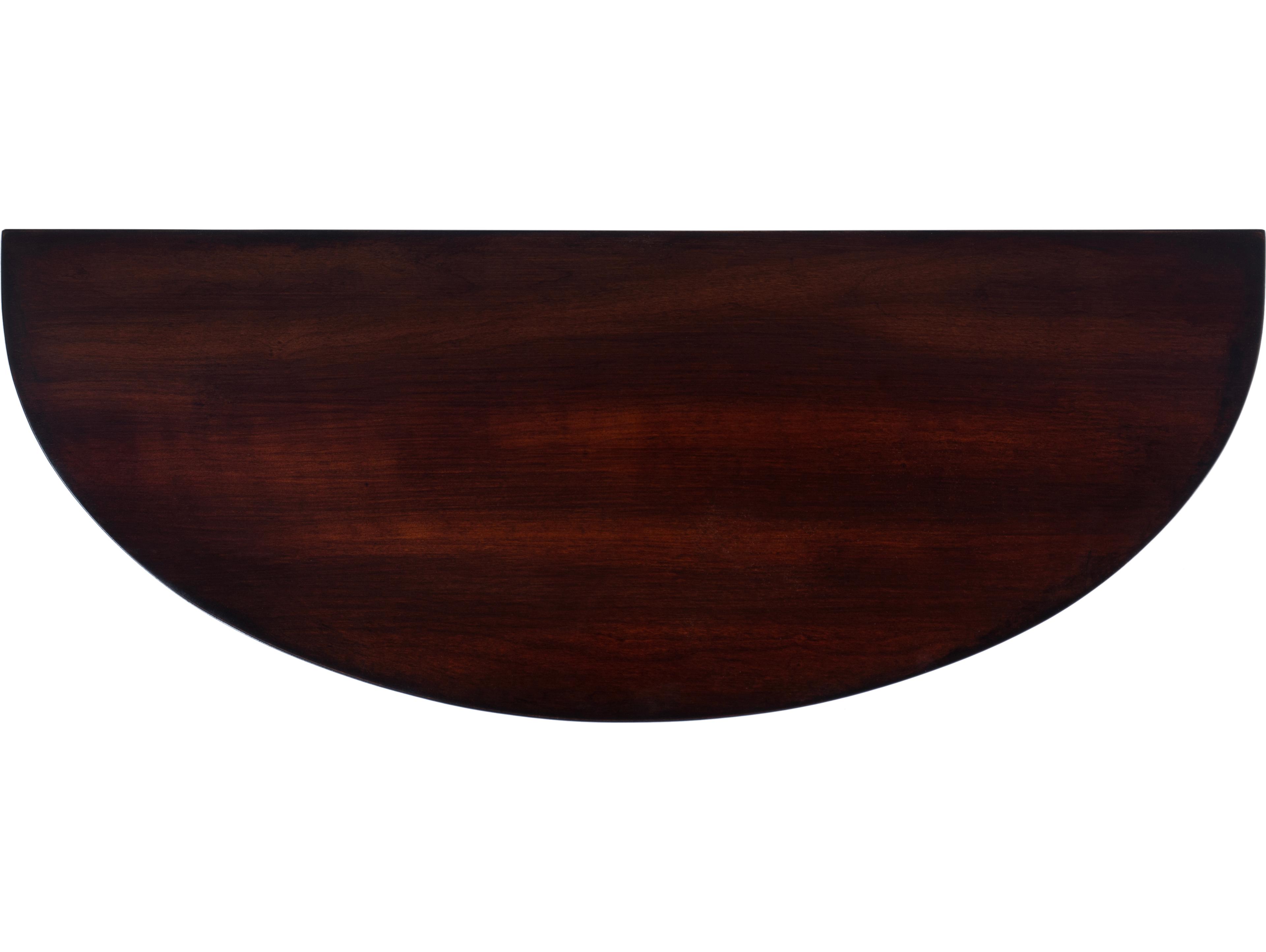 Butler Ingrid Demilune Wood Traditional Burl Console Table