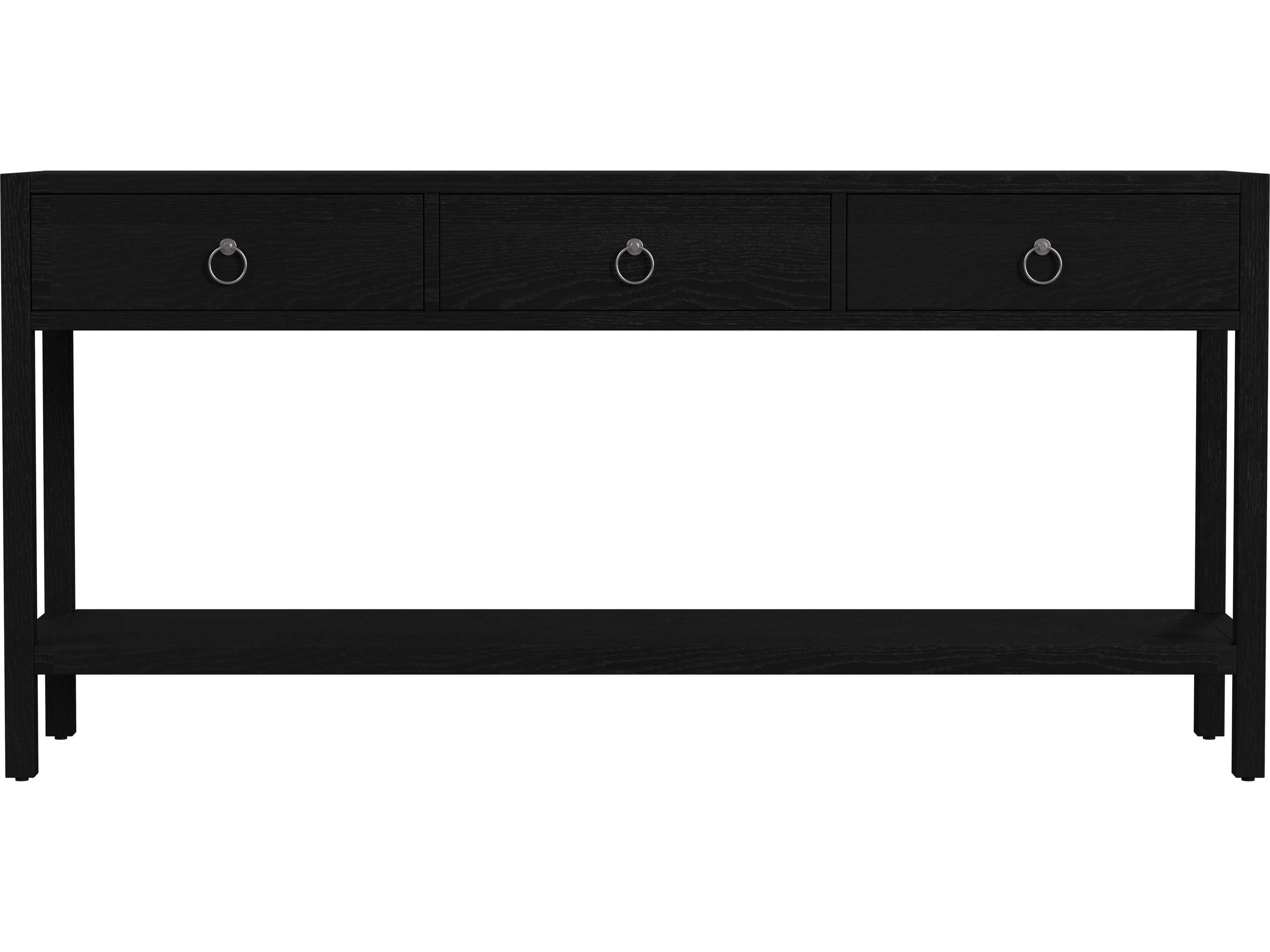 Butler Lark Rectangular Wood Black Console Table