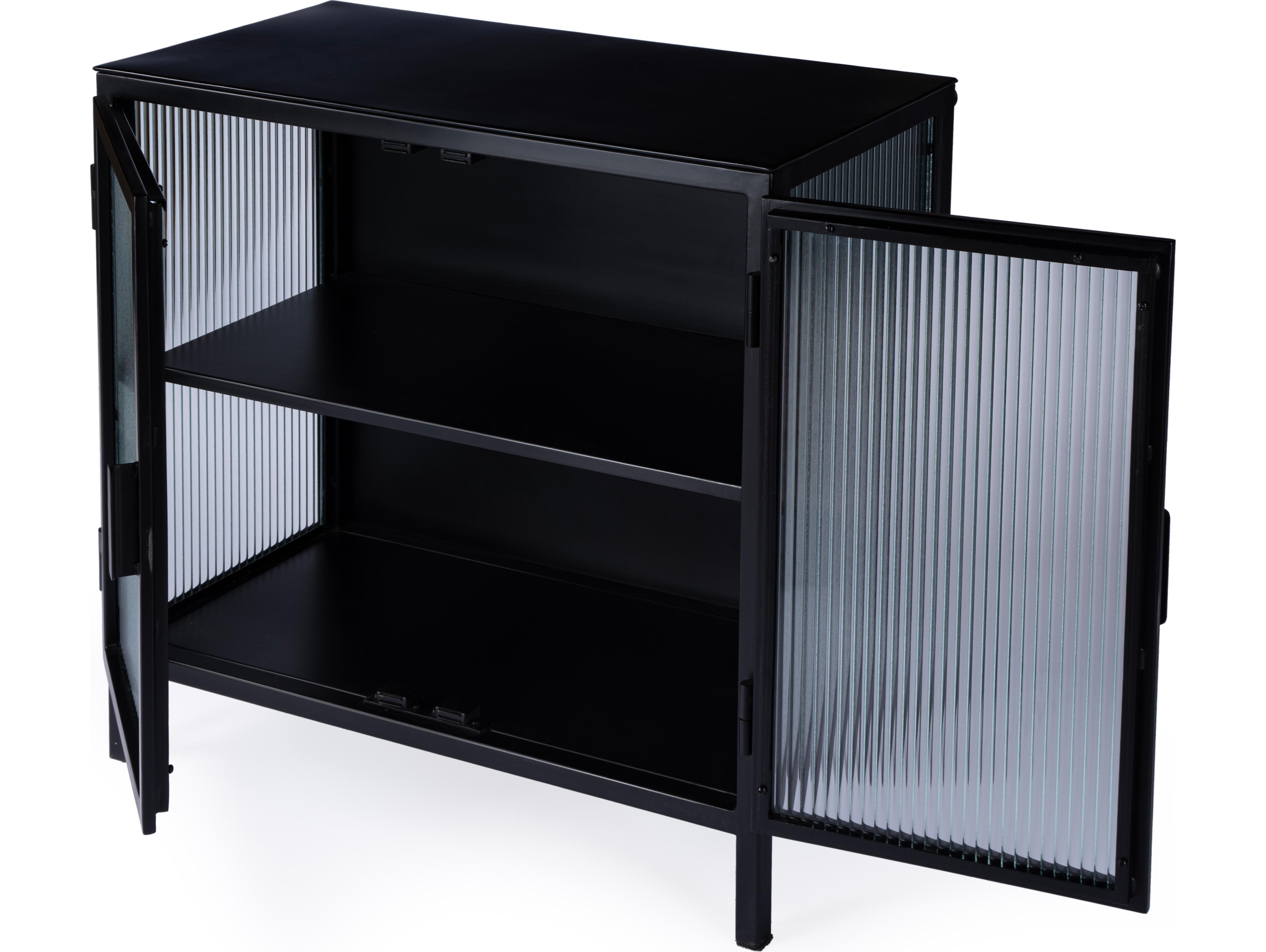 Butler Hoxton Black Metal Accent Cabinet