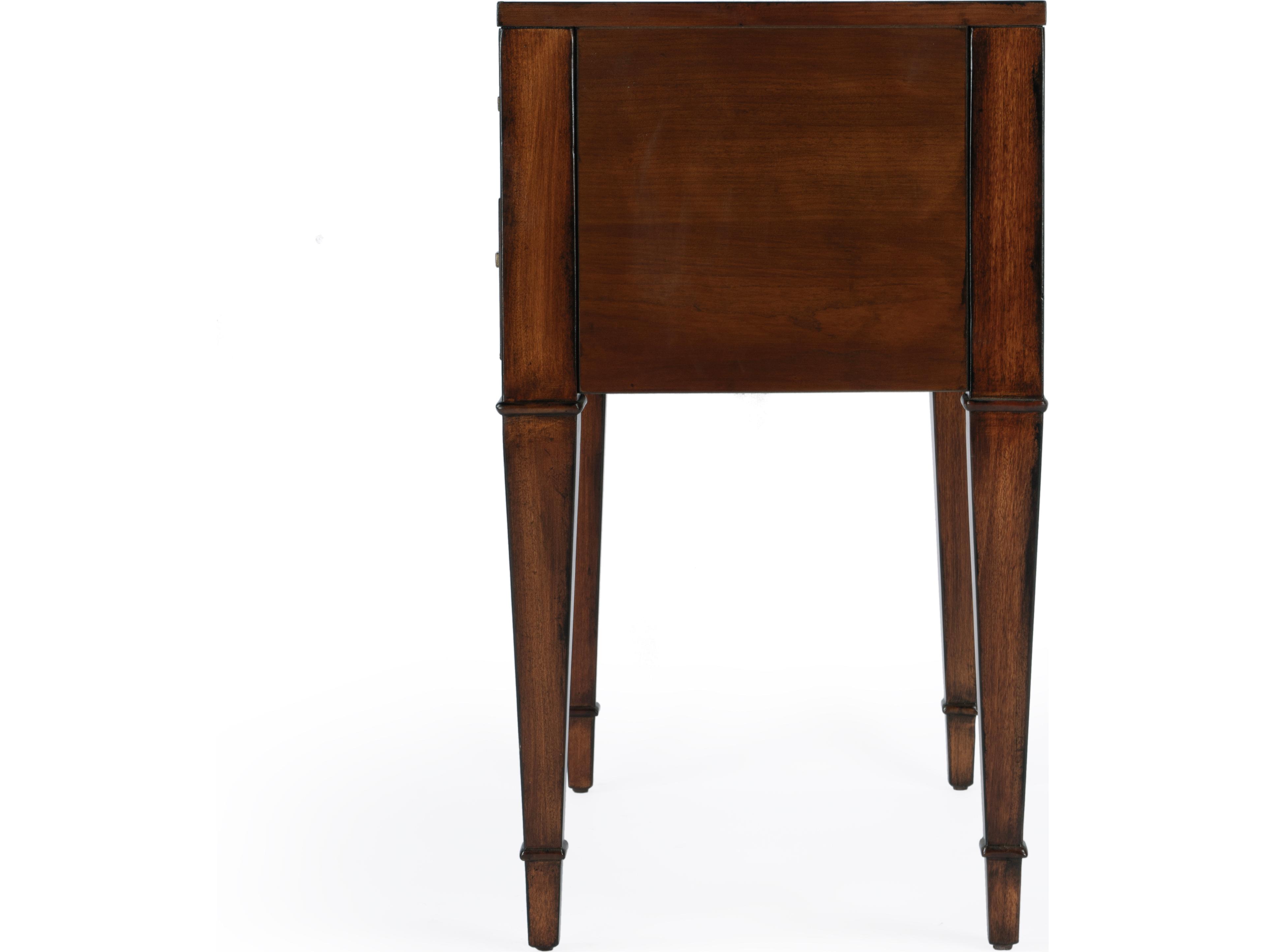 Butler Kai Rectangular Wood Antique Cherry End Table