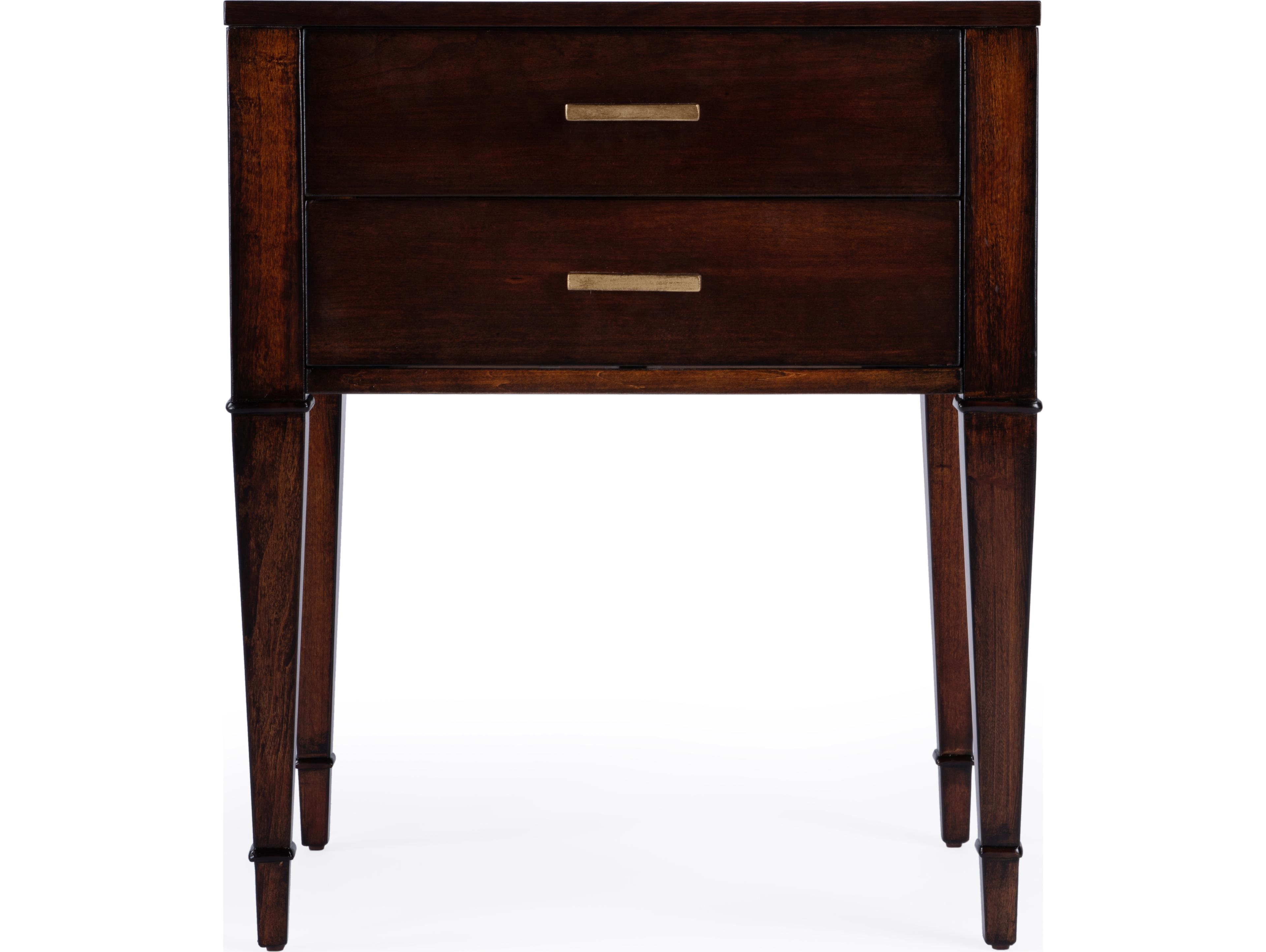 Butler Kai Rectangular Wood Cherry End Table