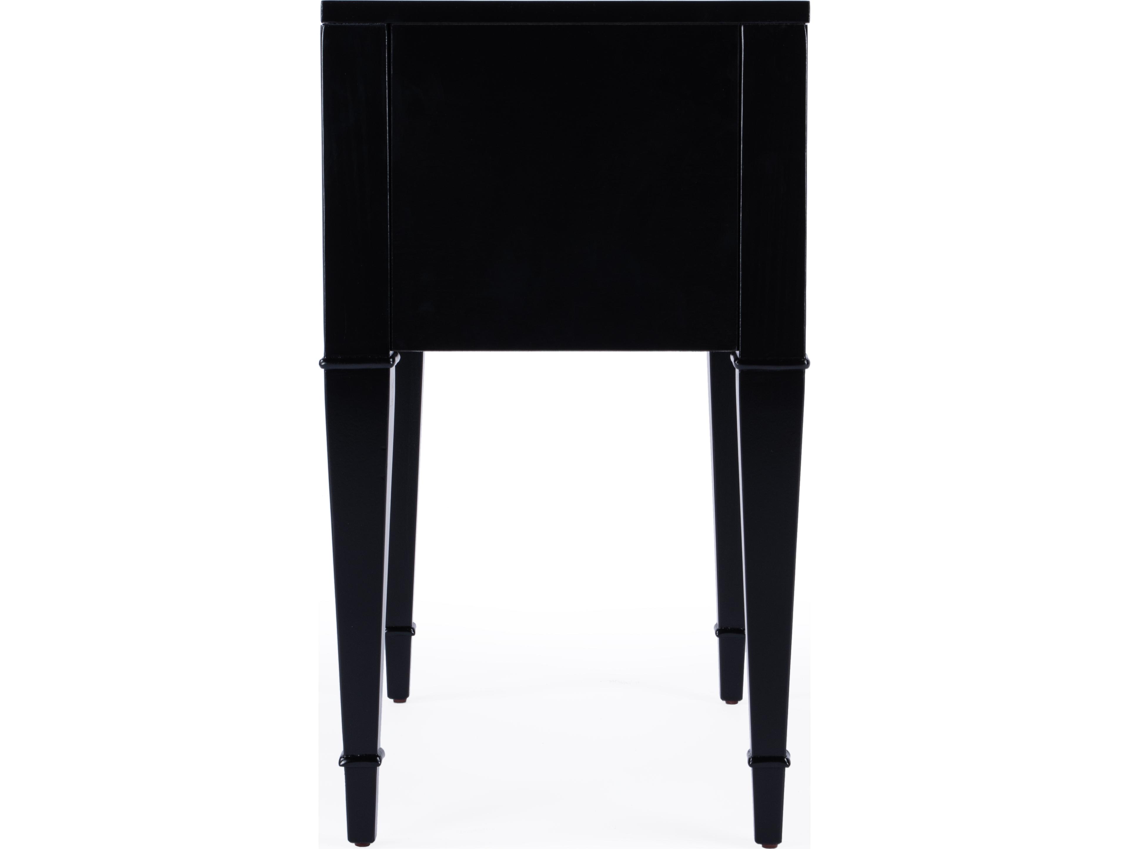 Butler Kai Rectangular Wood Black Licorice End Table