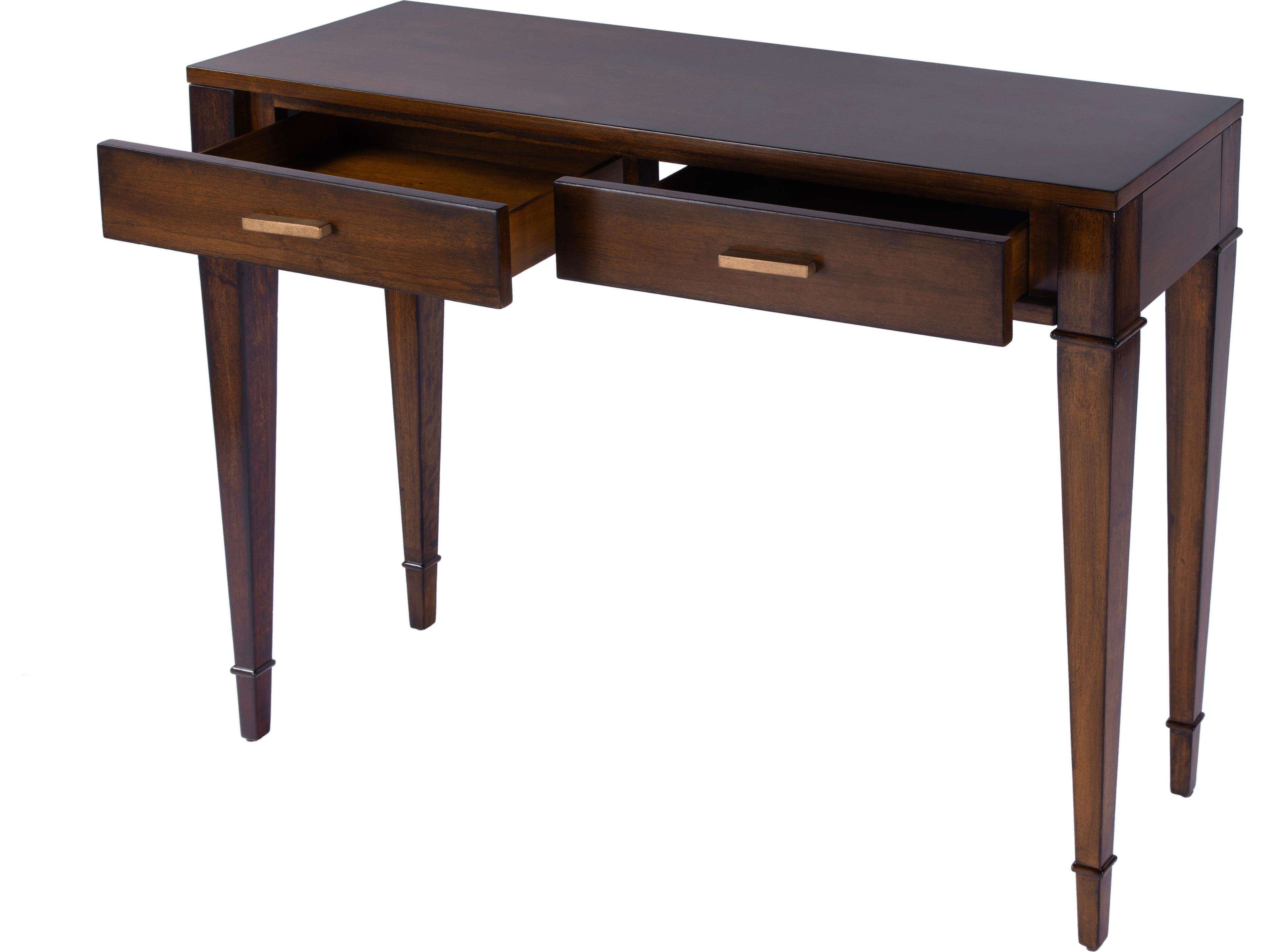 Butler Kai Rectangular Wood Antique Cherry Console Table
