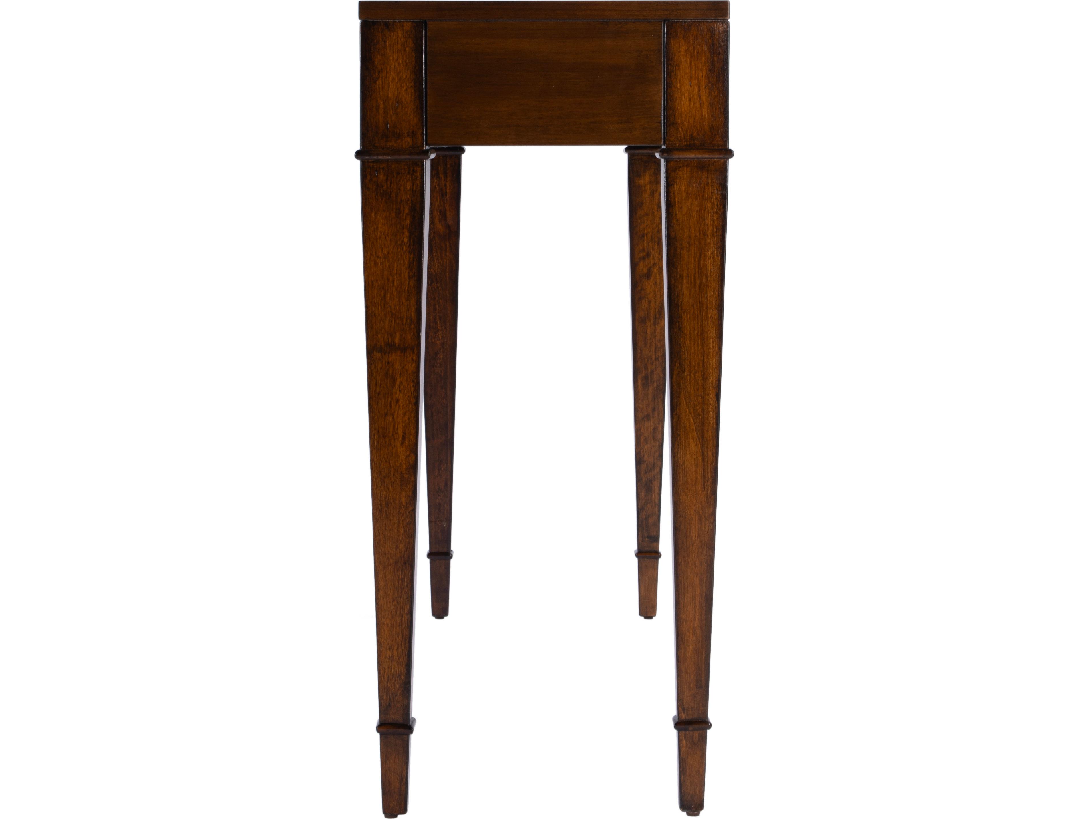 Butler Kai Rectangular Wood Antique Cherry Console Table