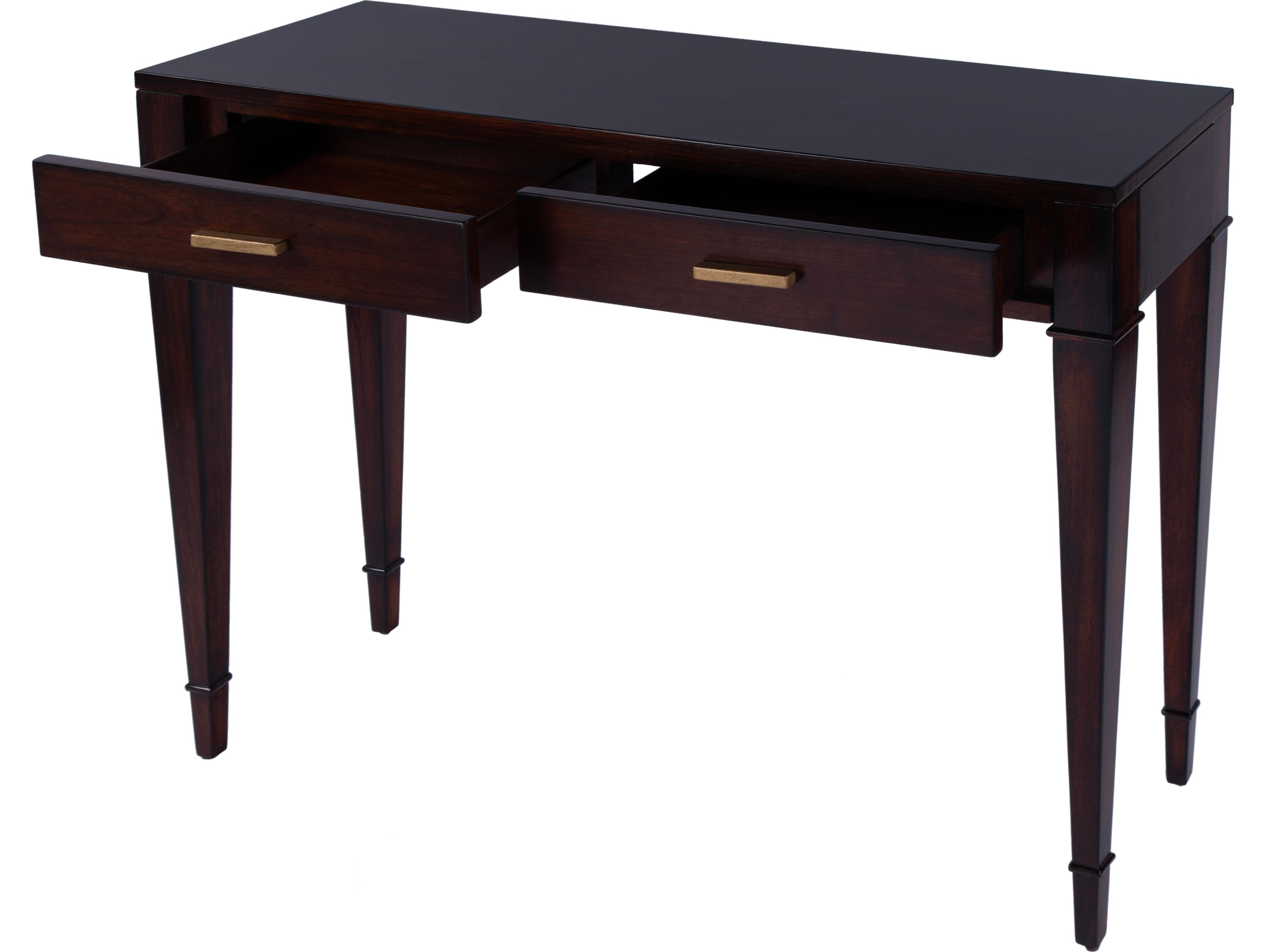 Butler Kai Rectangular Wood Cherry Console Table