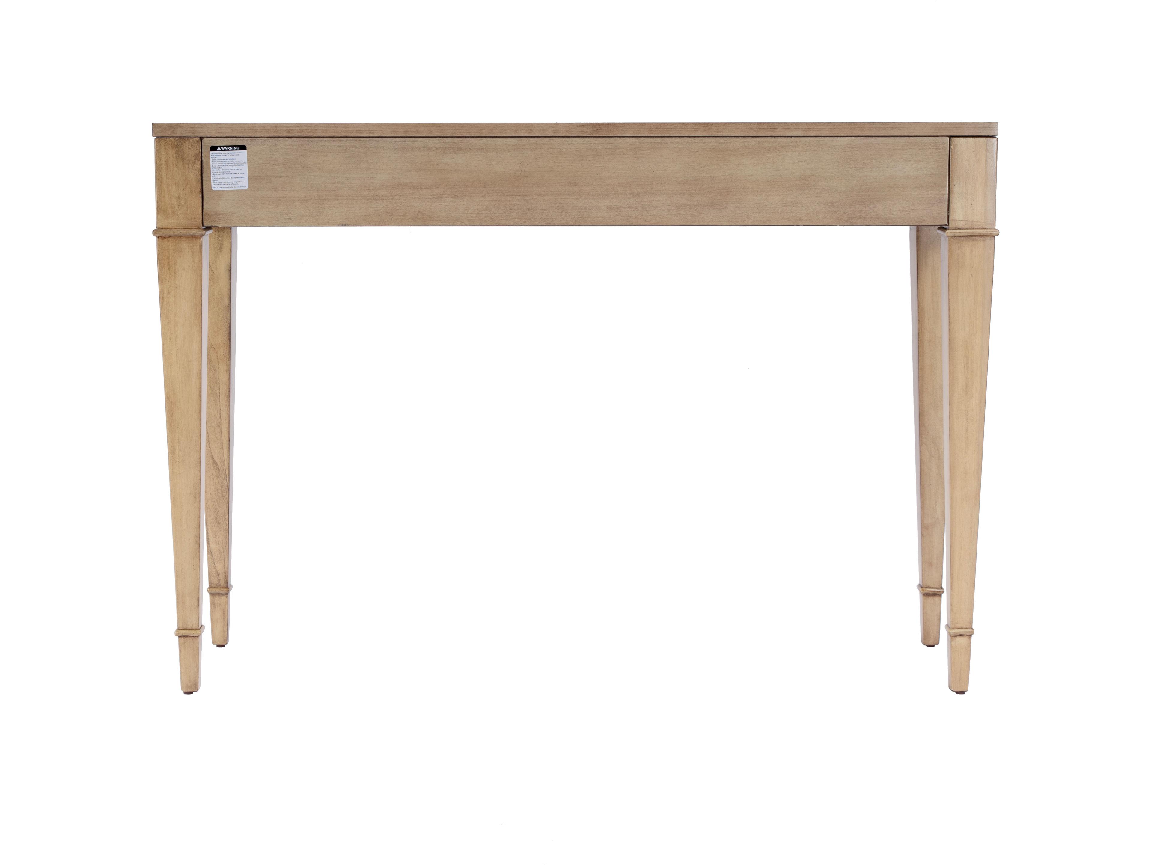 Butler Kai Rectangular Wood Antique Beige Console Table