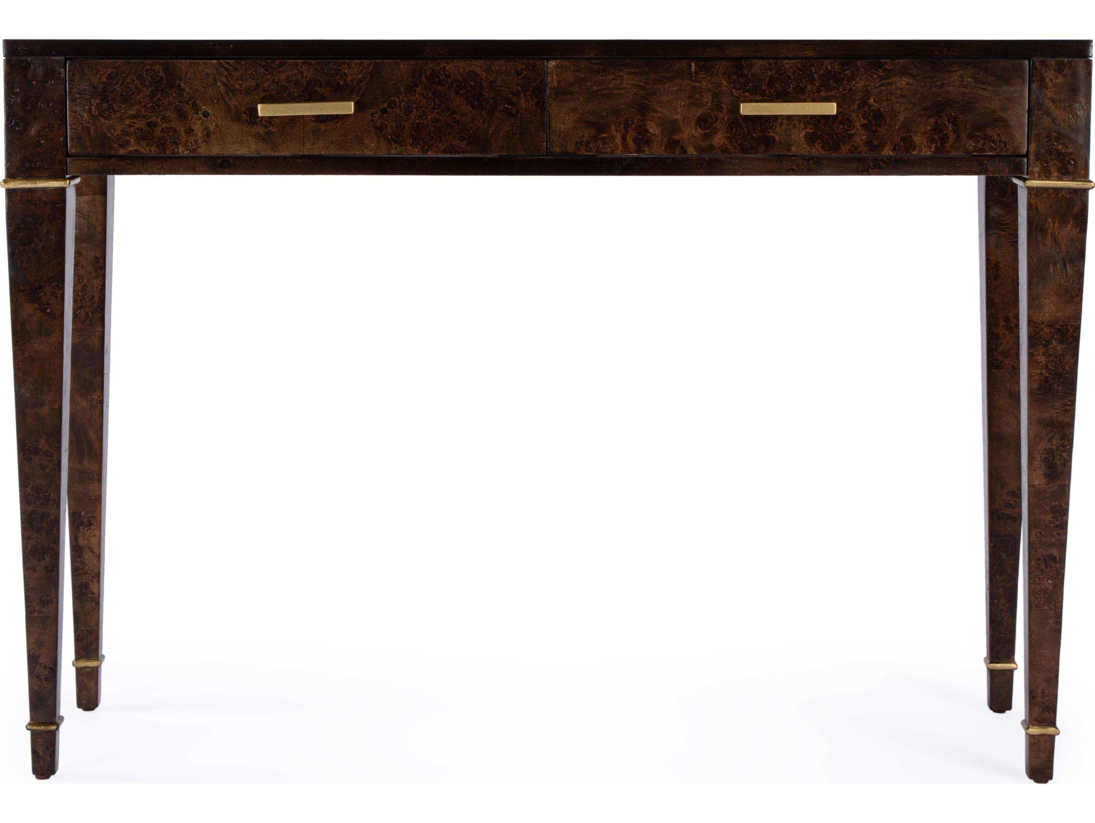 Butler Kai Rectangular Wood Dark Burl Console Table