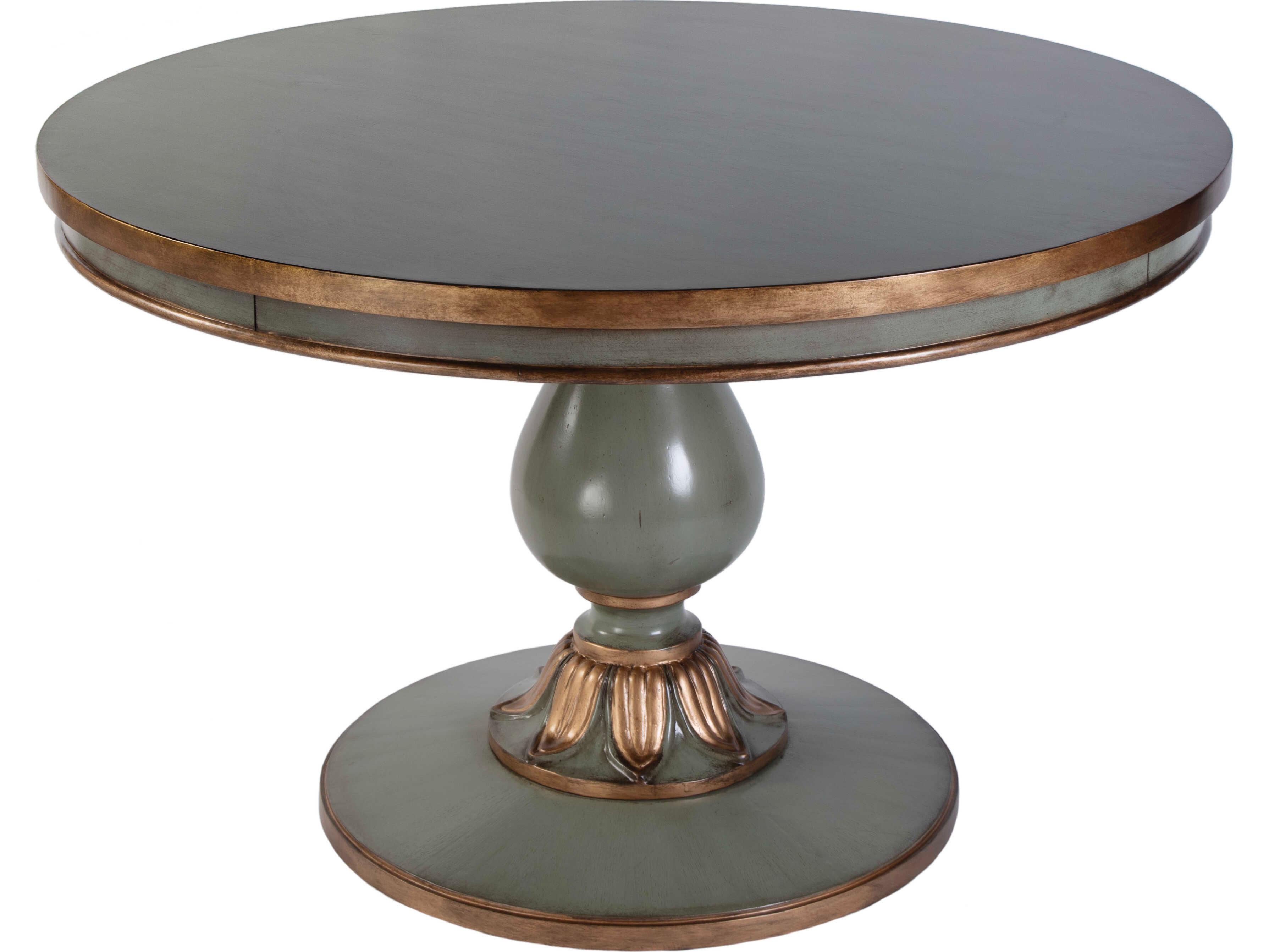Butler Evie Round Wood Pastel Green Dining Table