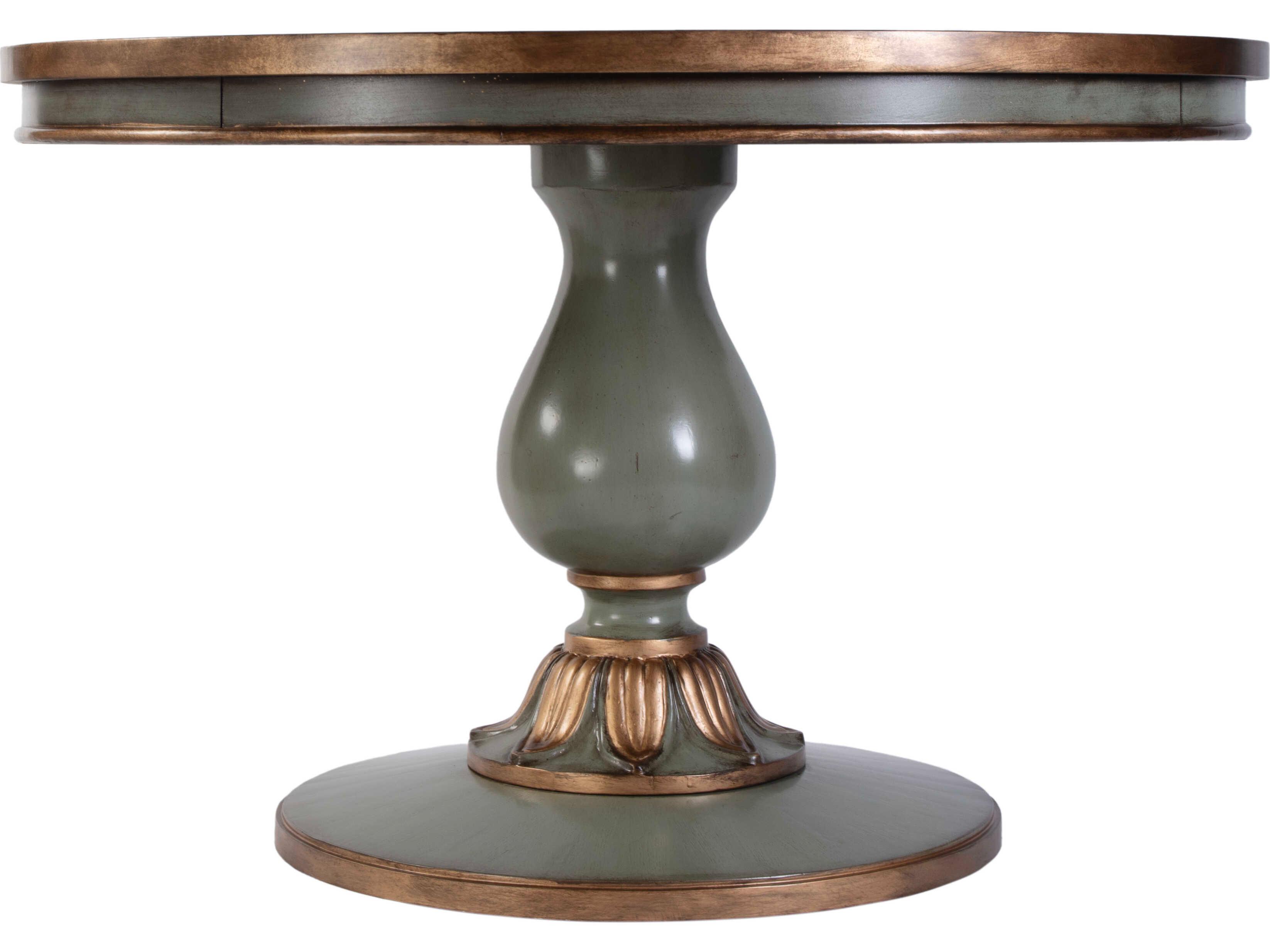 Butler Evie Round Wood Pastel Green Dining Table