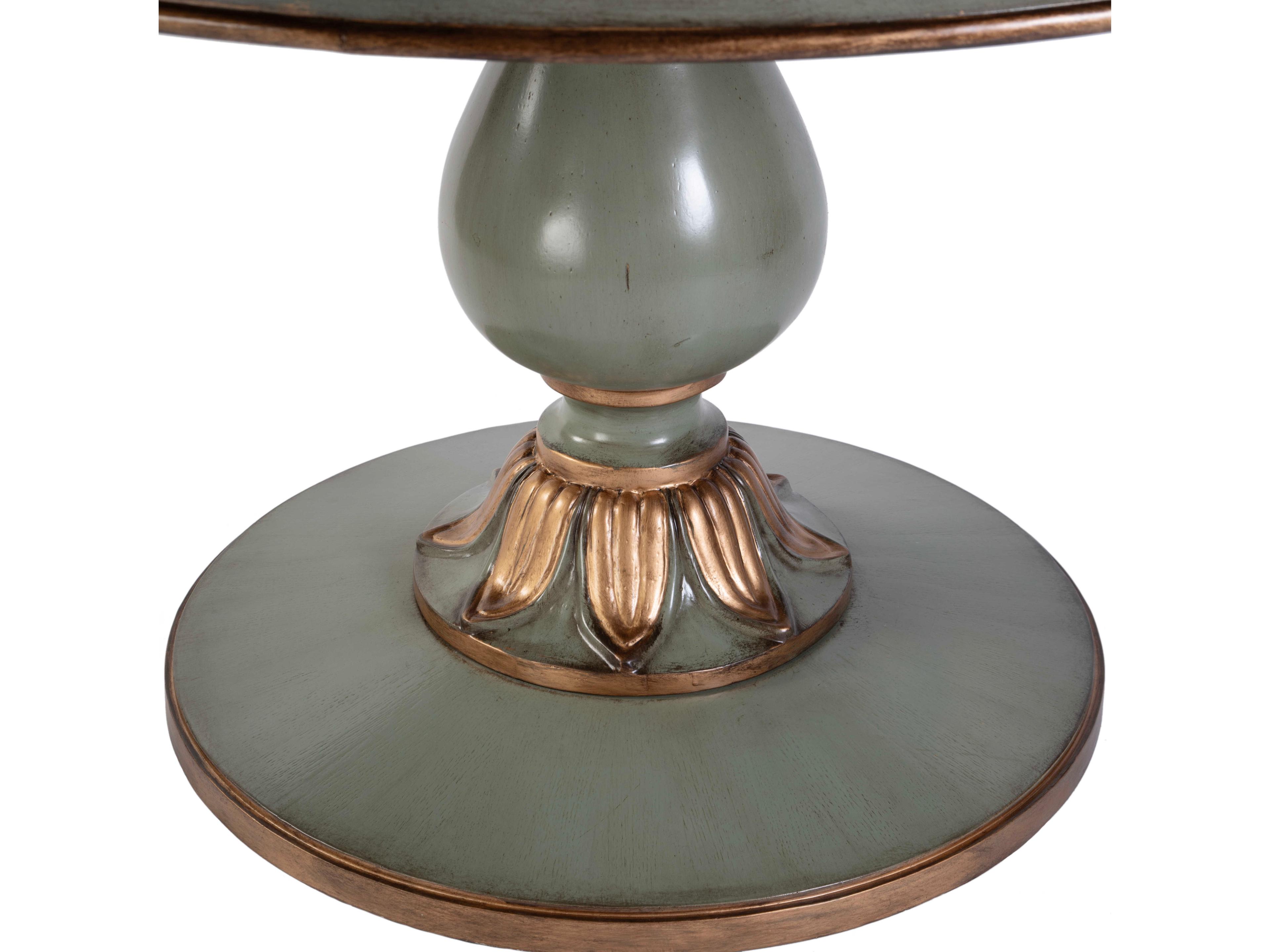 Butler Evie Round Wood Pastel Green Dining Table