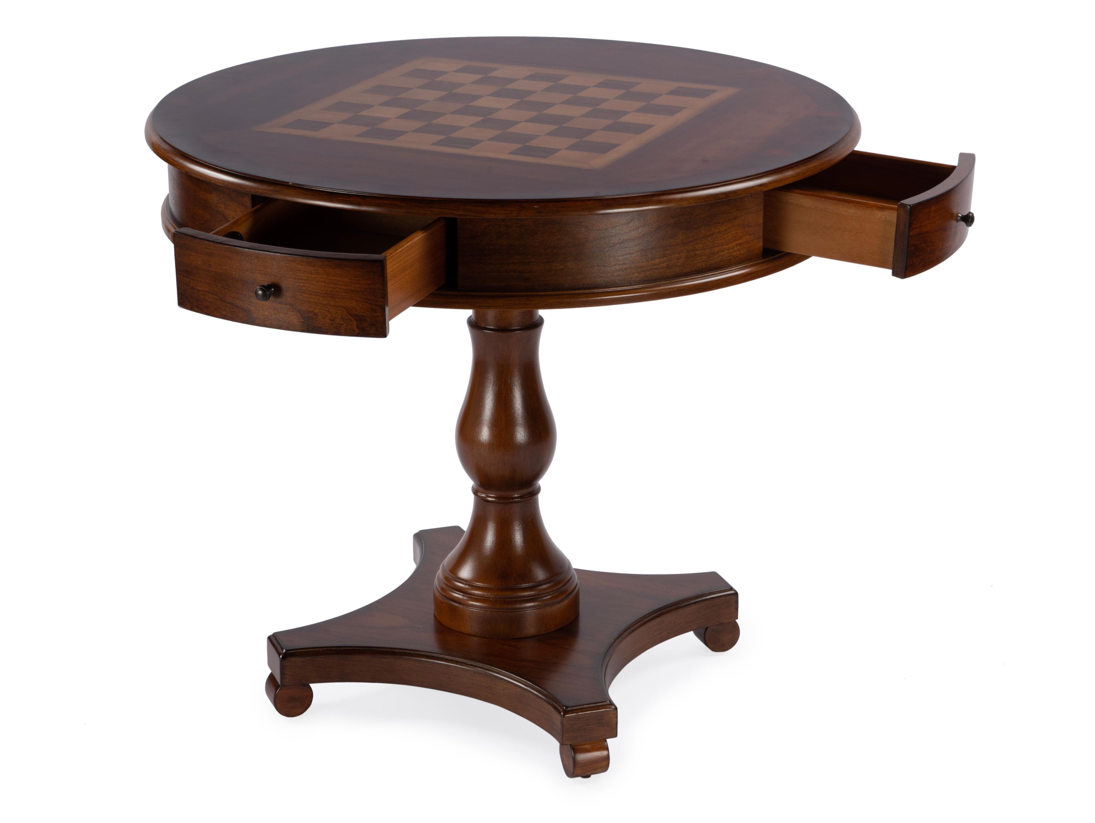Butler Fredrik Brown Poplar Wood Antique Cherry Game Table