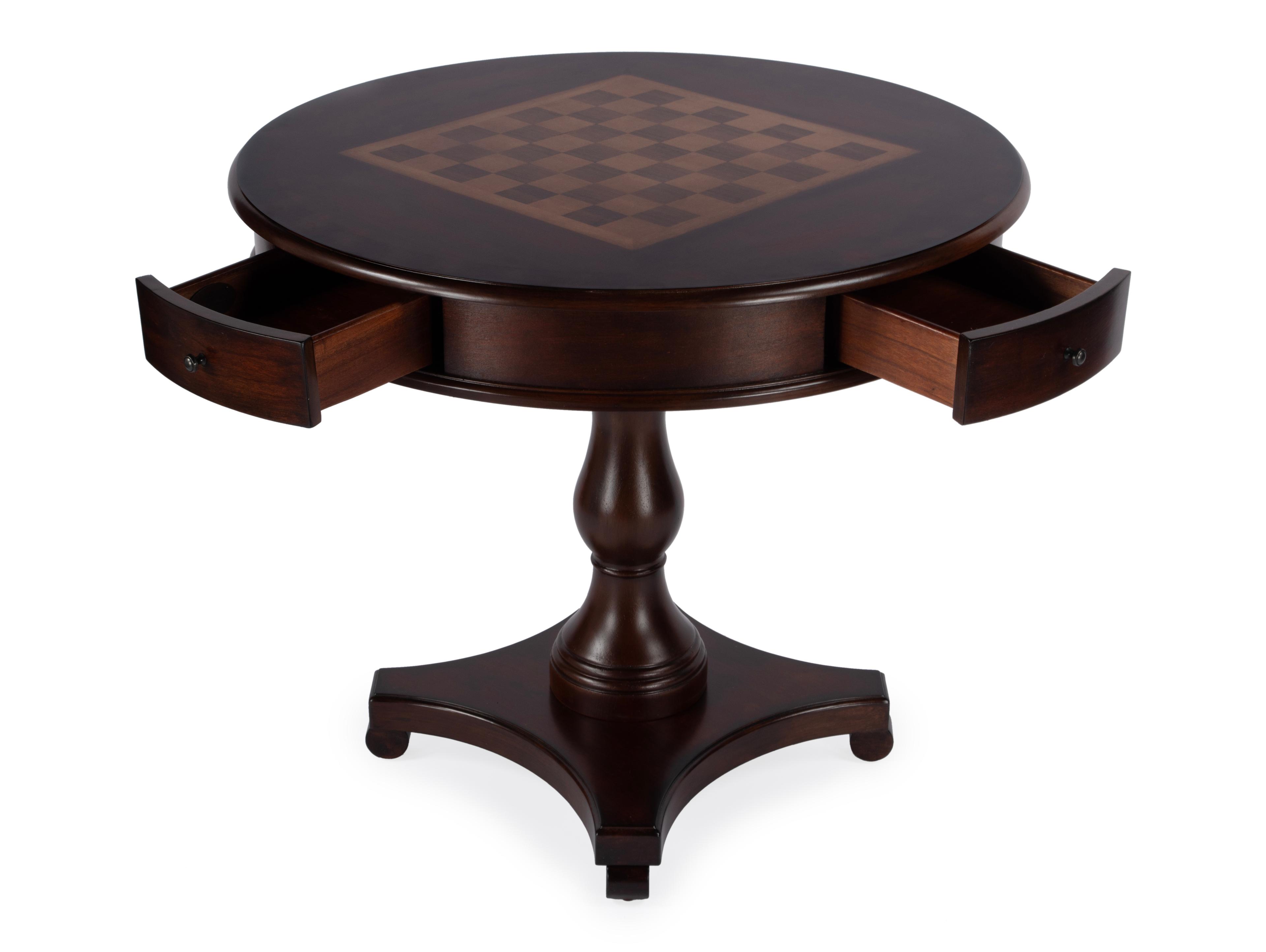 Butler Fredrik Brown Poplar Wood Cherry Game Table