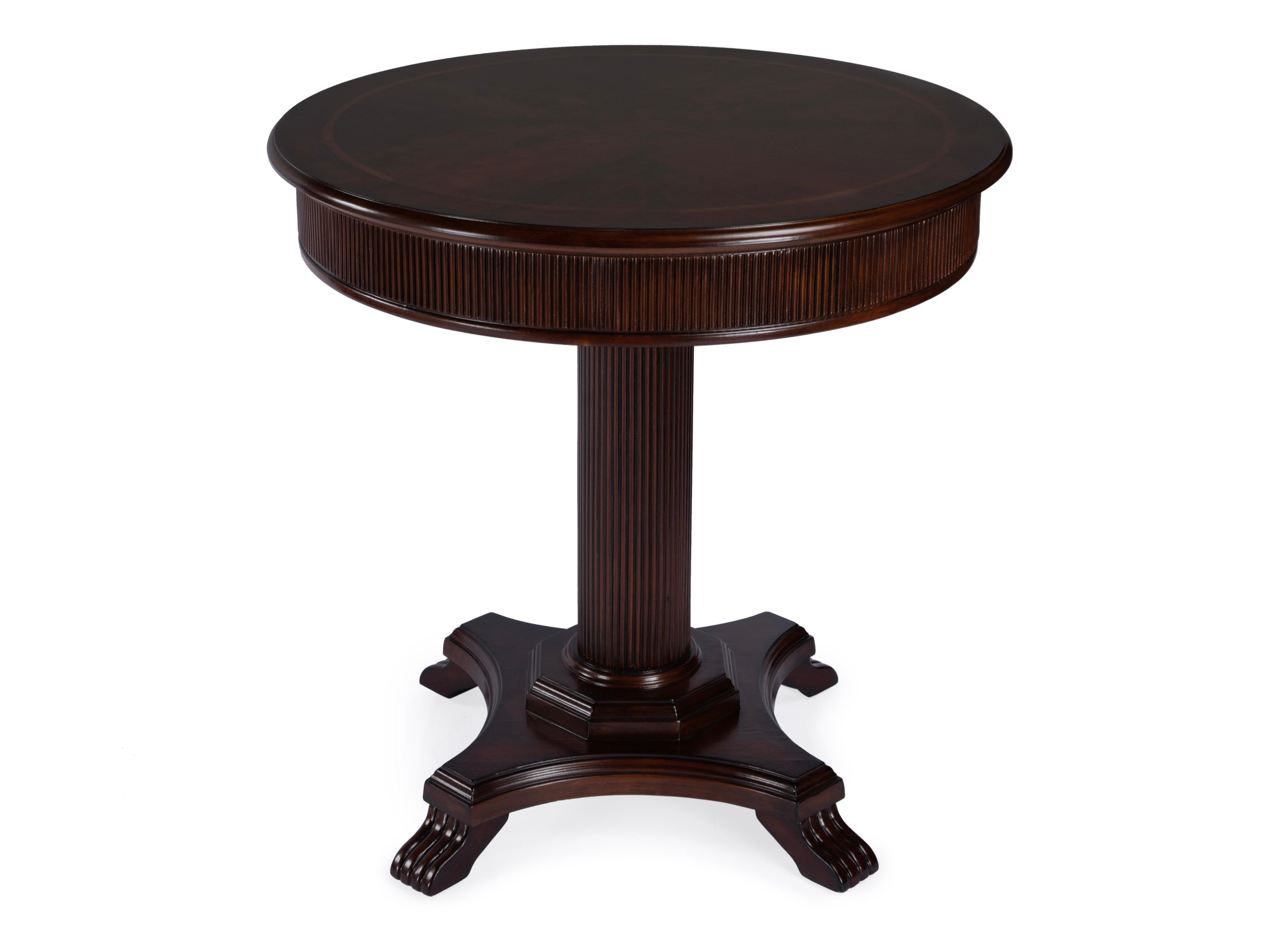 Butler Ellsworth Round Wood Cherry End Table