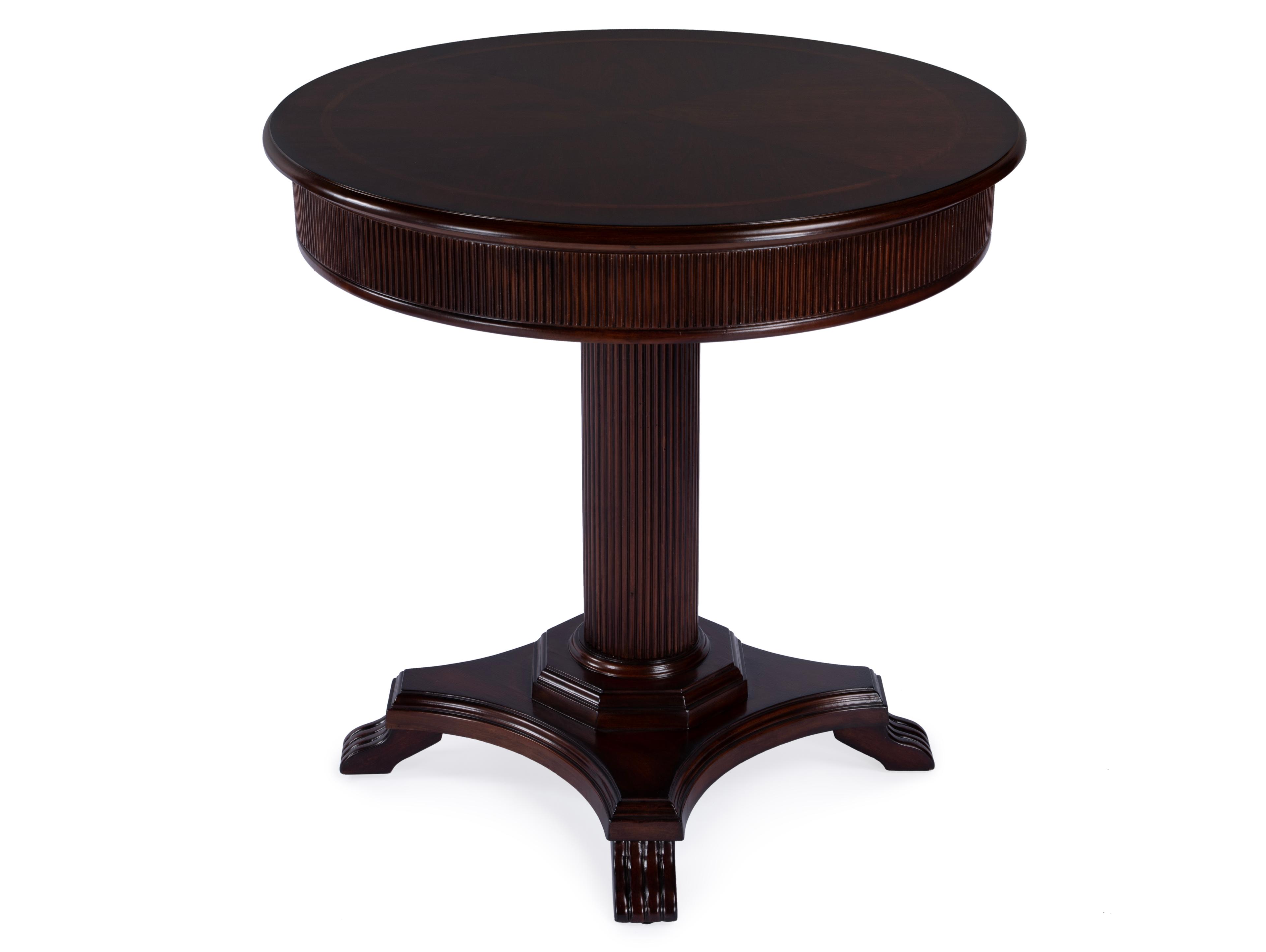 Butler Ellsworth Round Wood Cherry End Table