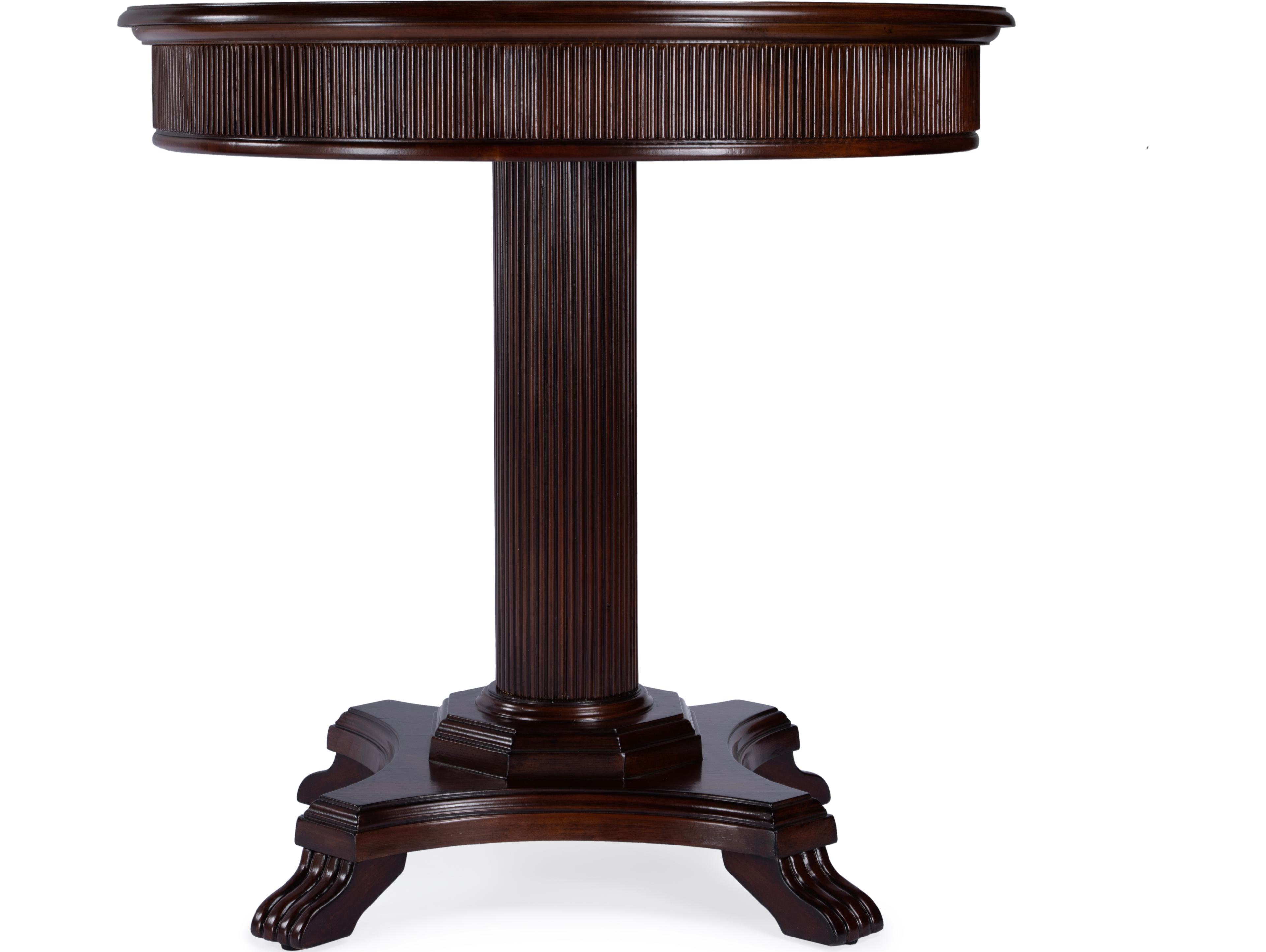 Butler Ellsworth Round Wood Cherry End Table