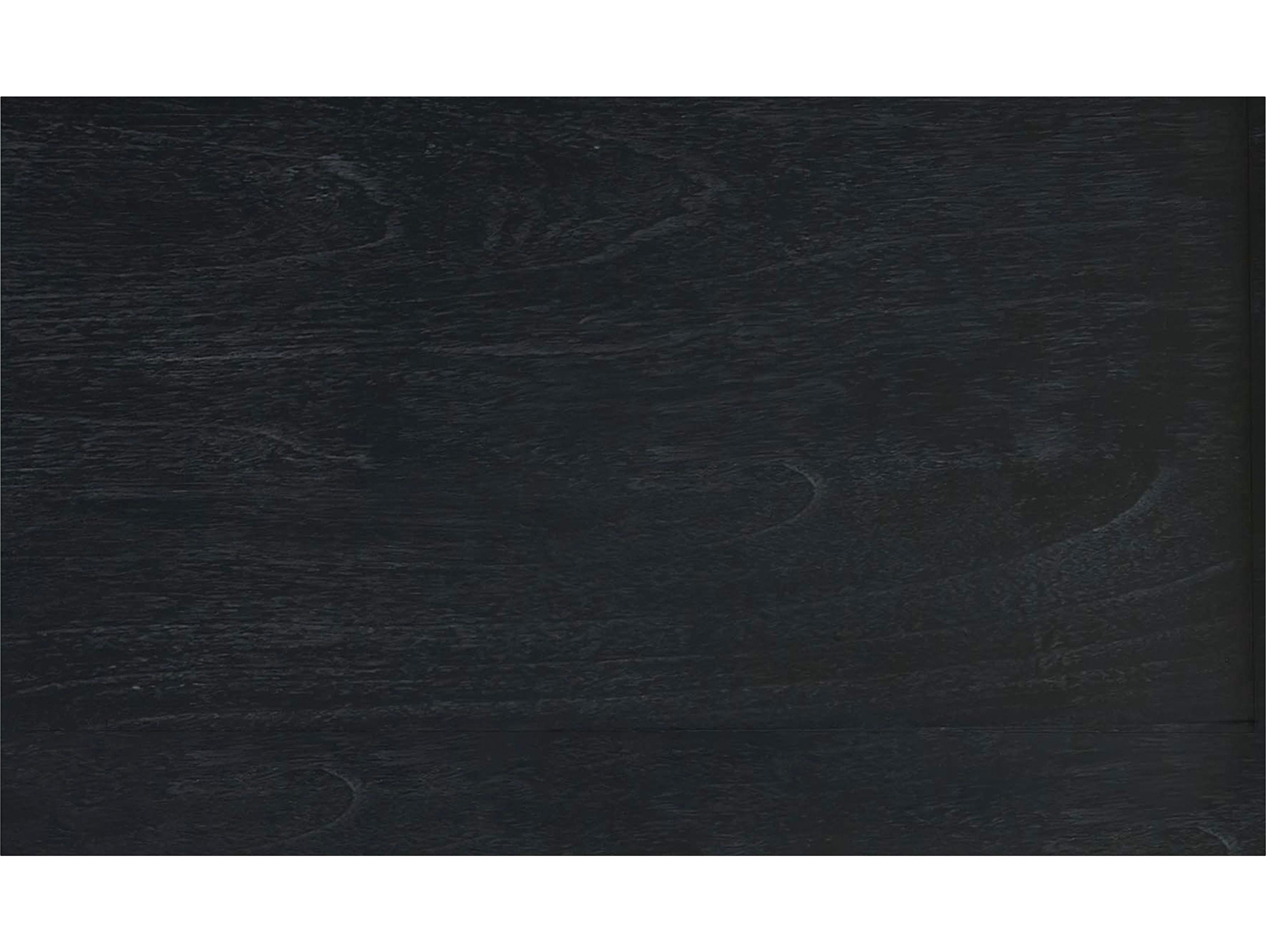 Butler Flagstaff Black Cane Mindi Wood Accent Cabinet