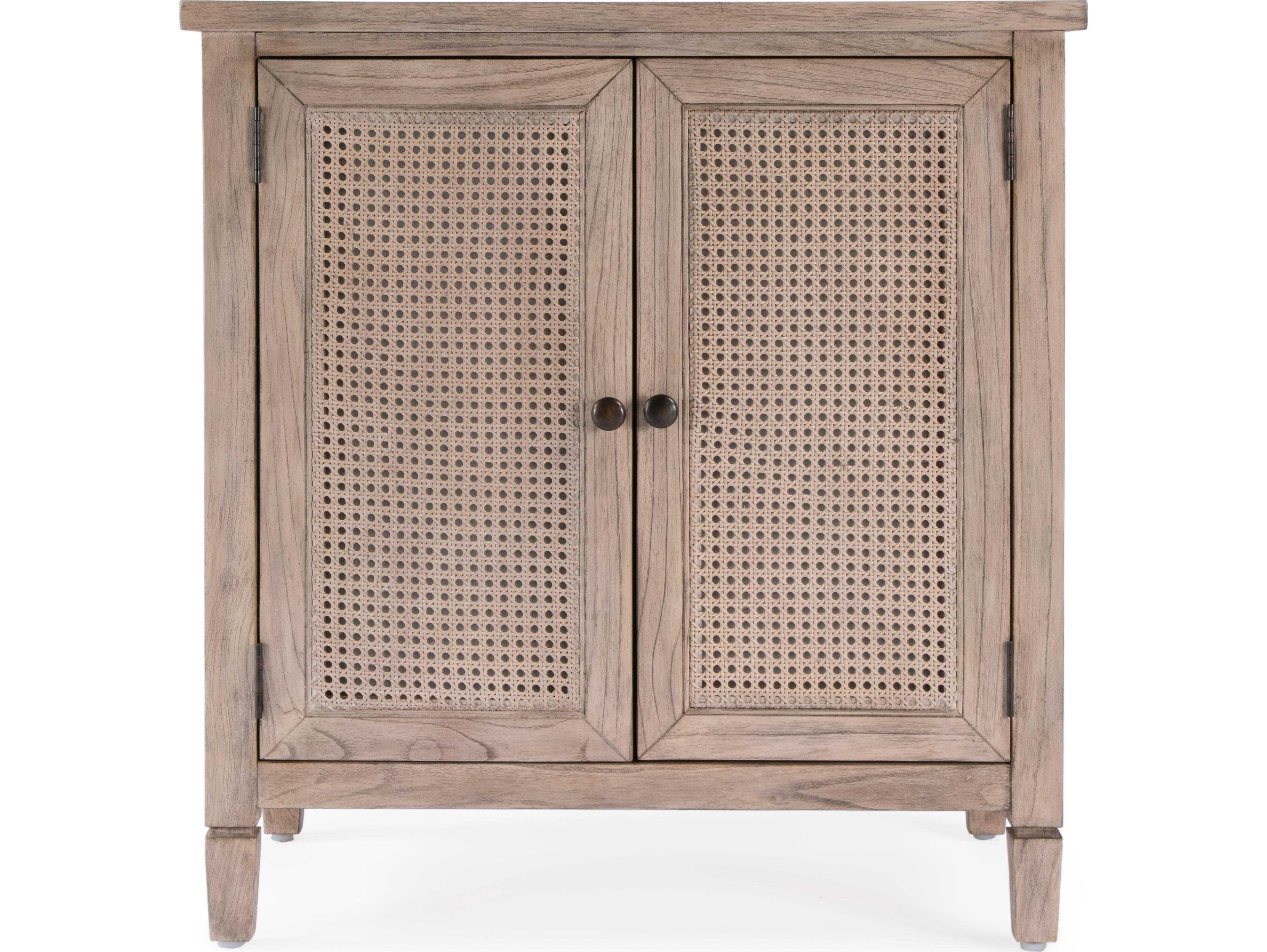 Butler Flagstaff Desert Sand Natural Mindi Wood Accent Cabinet