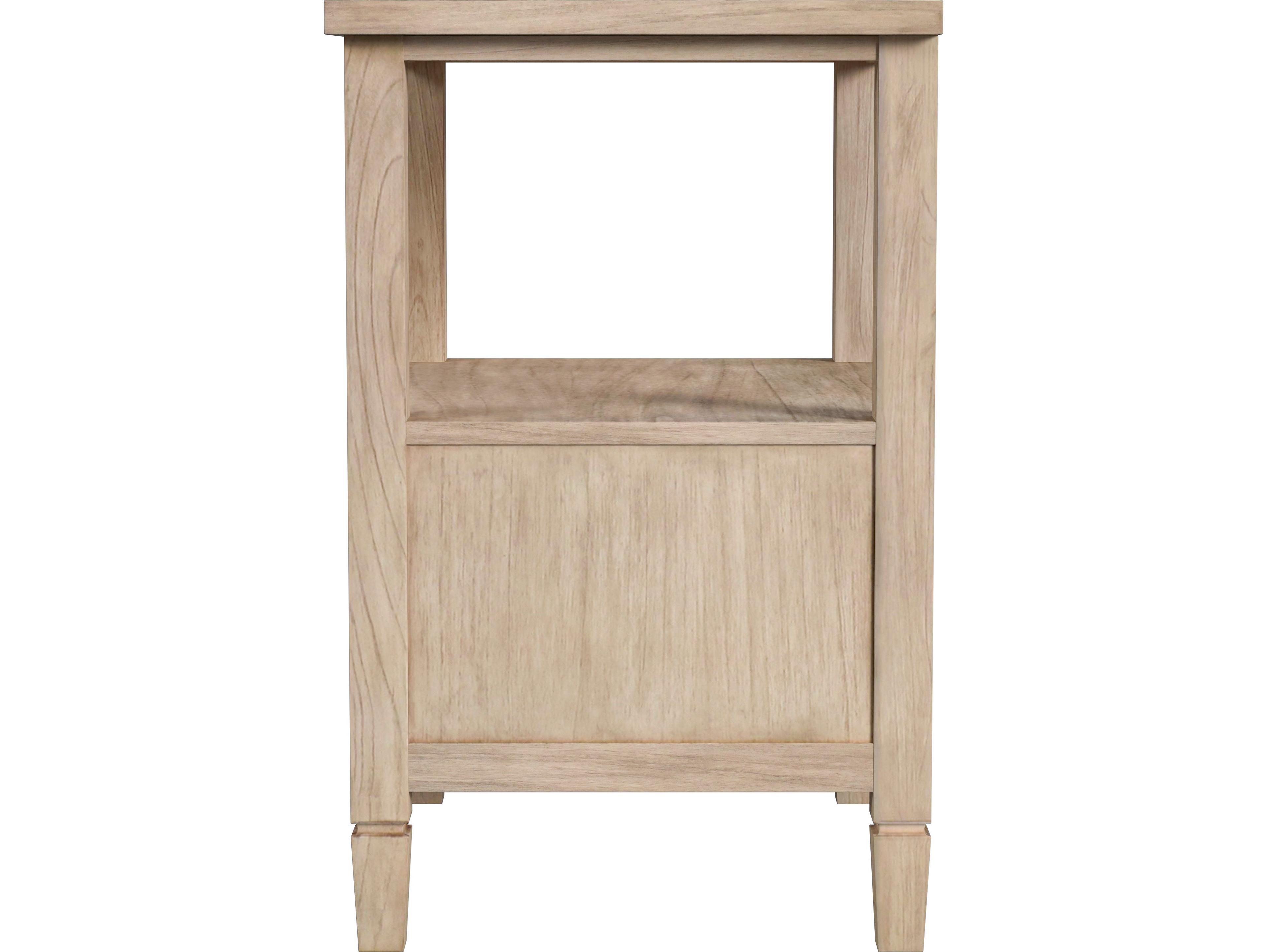 Butler Flagstaff 1-Drawer Natural Mindi Wood Nightstand