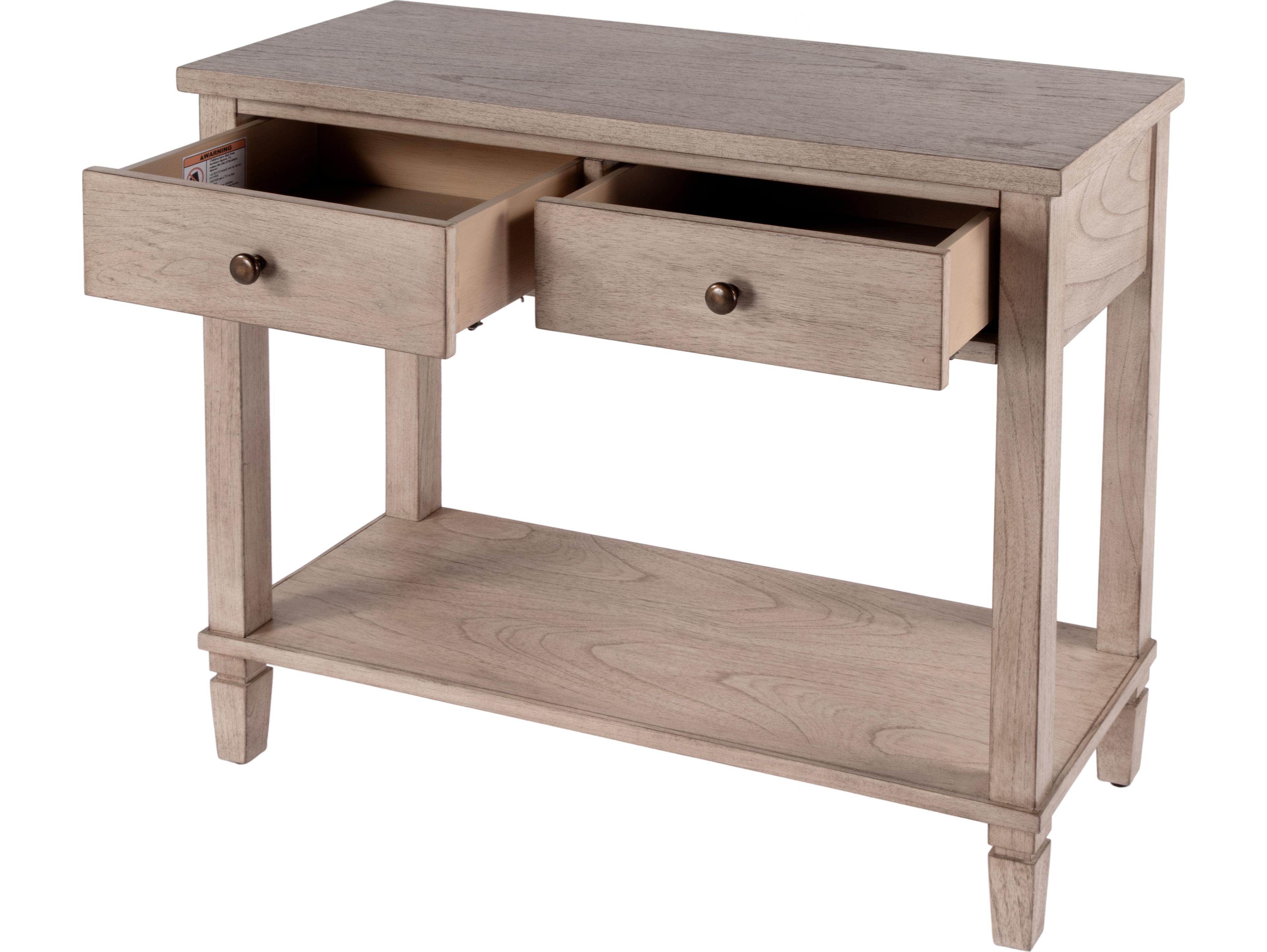 Butler Flagstaff Rectangular Wood Desert Sand Console Table