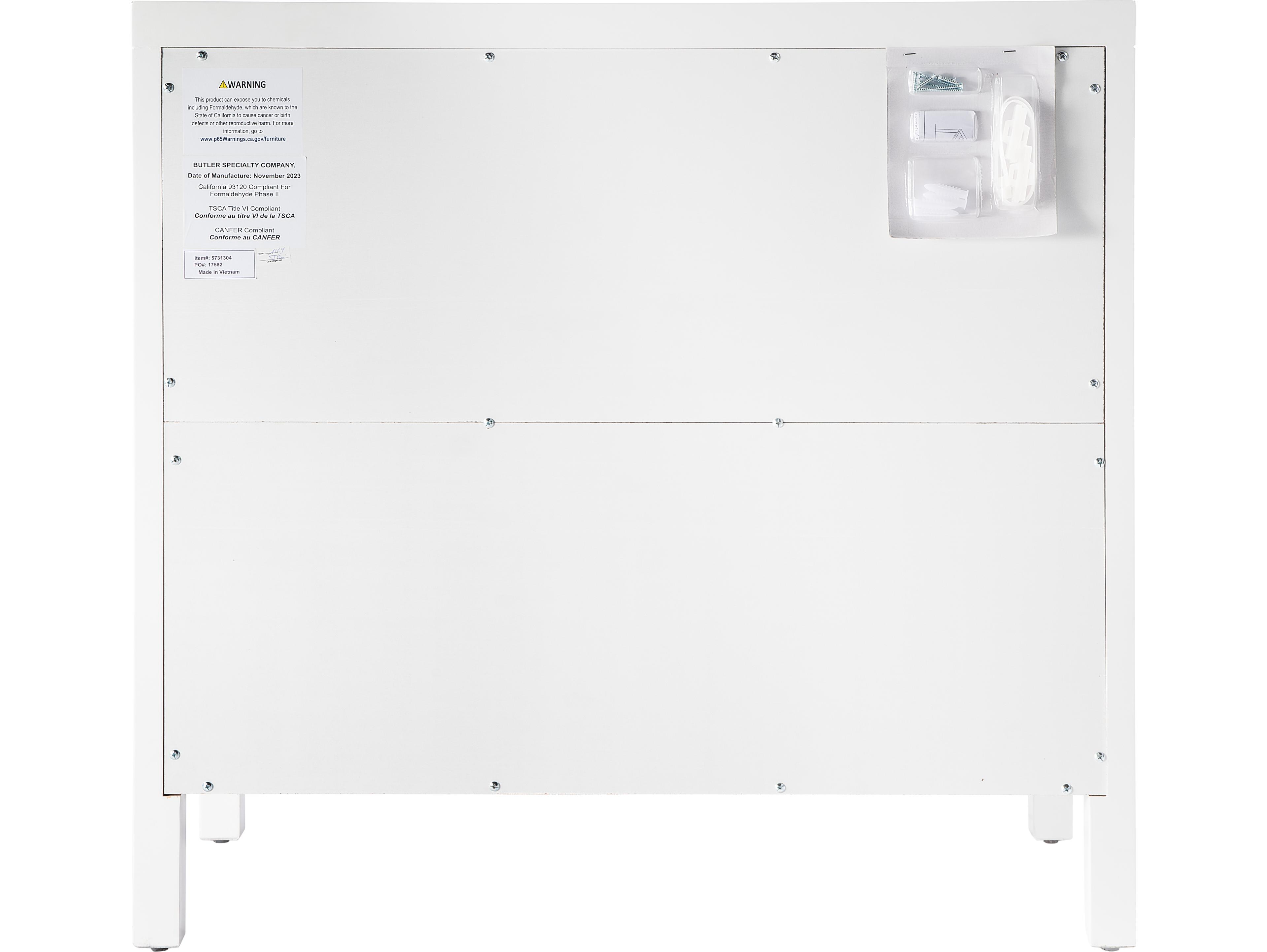 Butler Nora 3-Drawers Acacia Wood Dresser