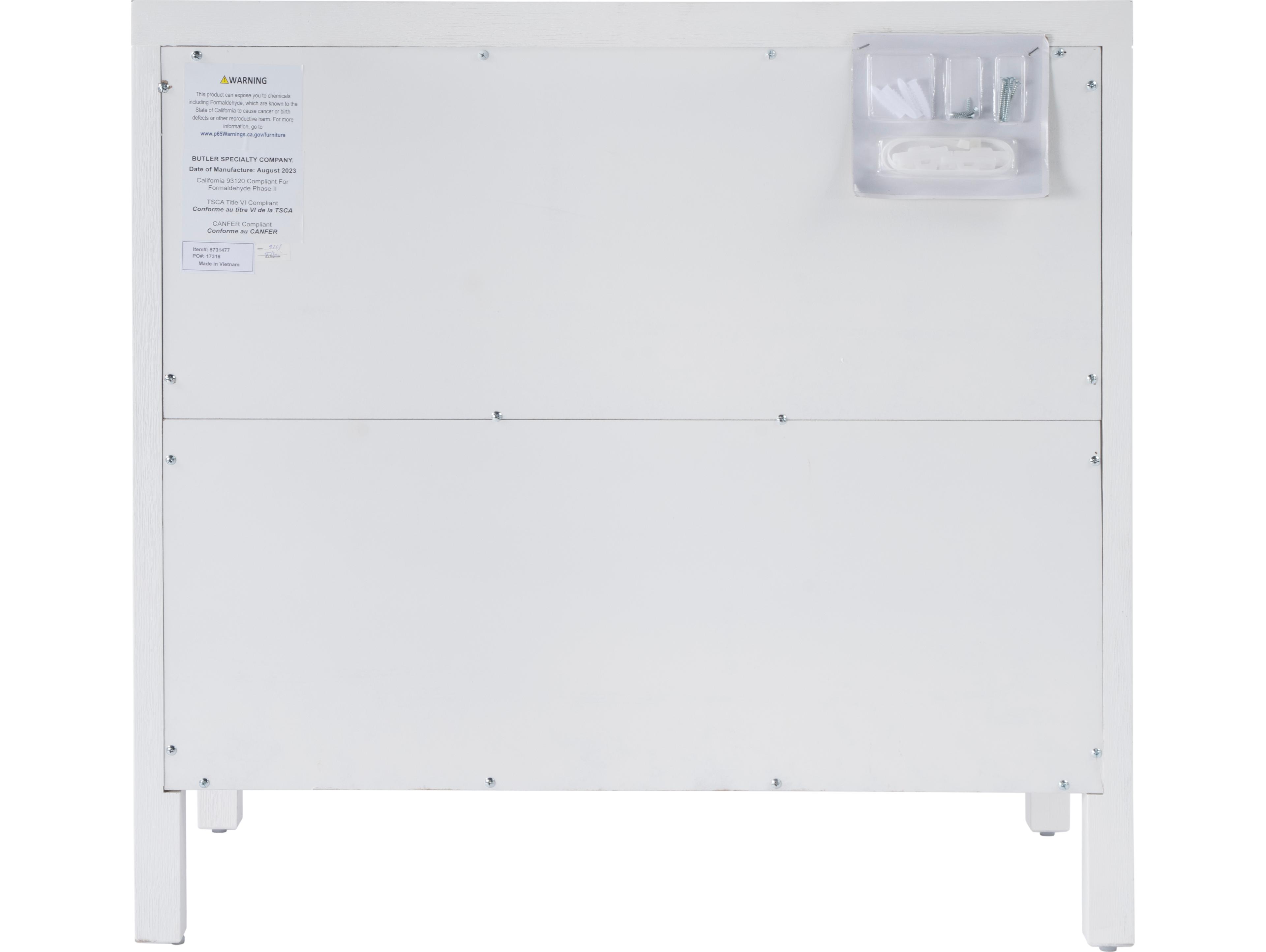 Butler Nora 3-Drawers Acacia Wood Dresser