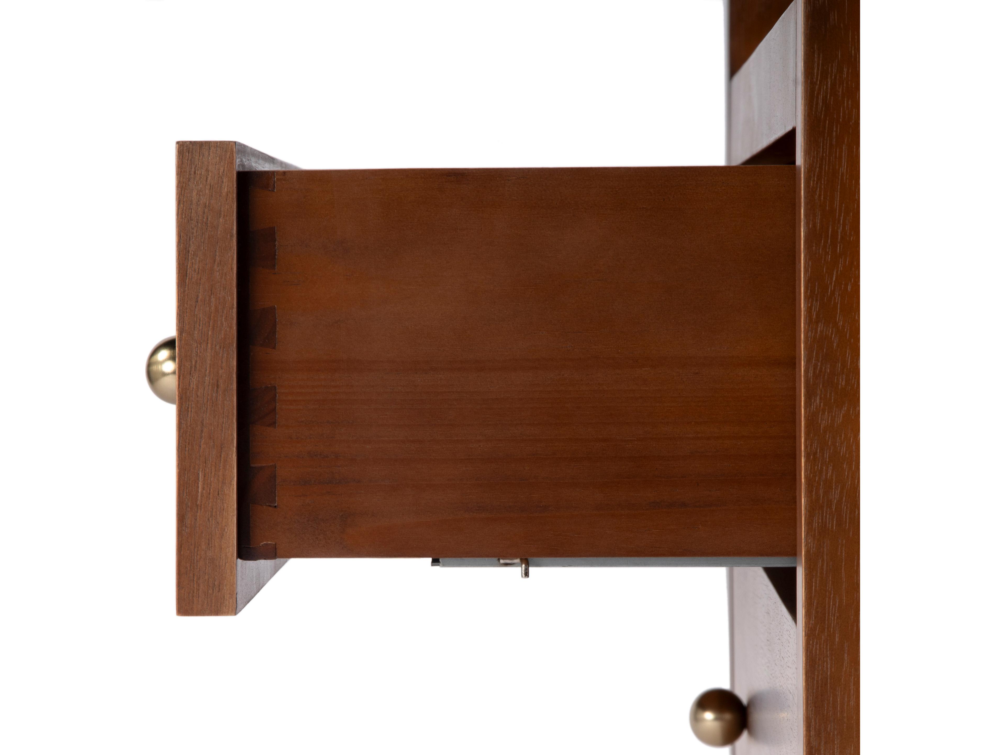 Butler Nora 3-Drawers Brown Acacia Wood Dresser