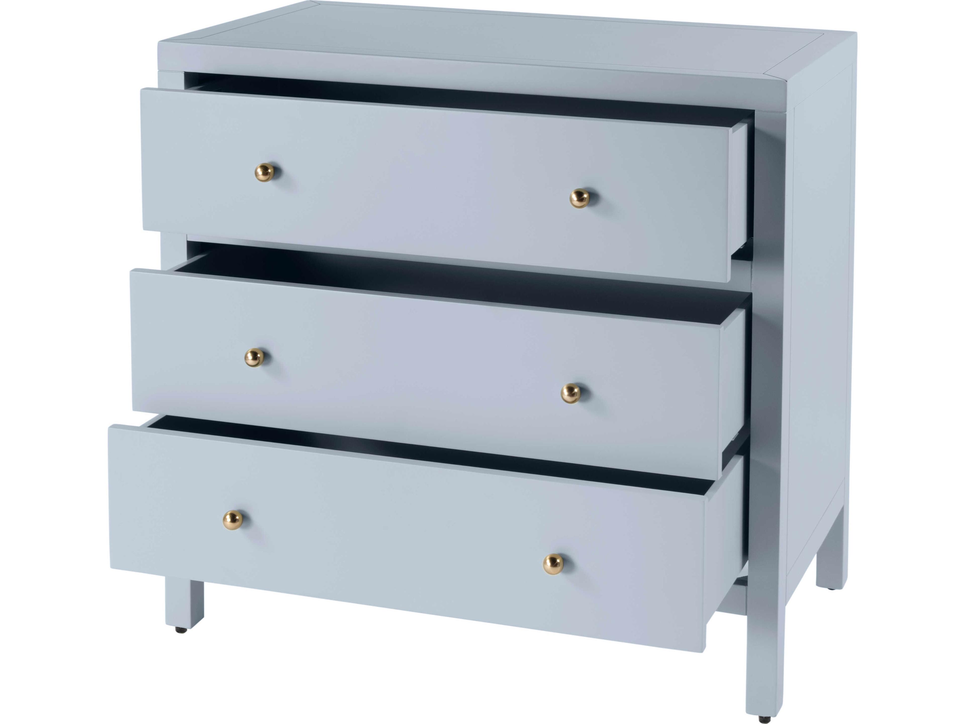 Butler Nora 3-Drawers Acacia Wood Nightstand