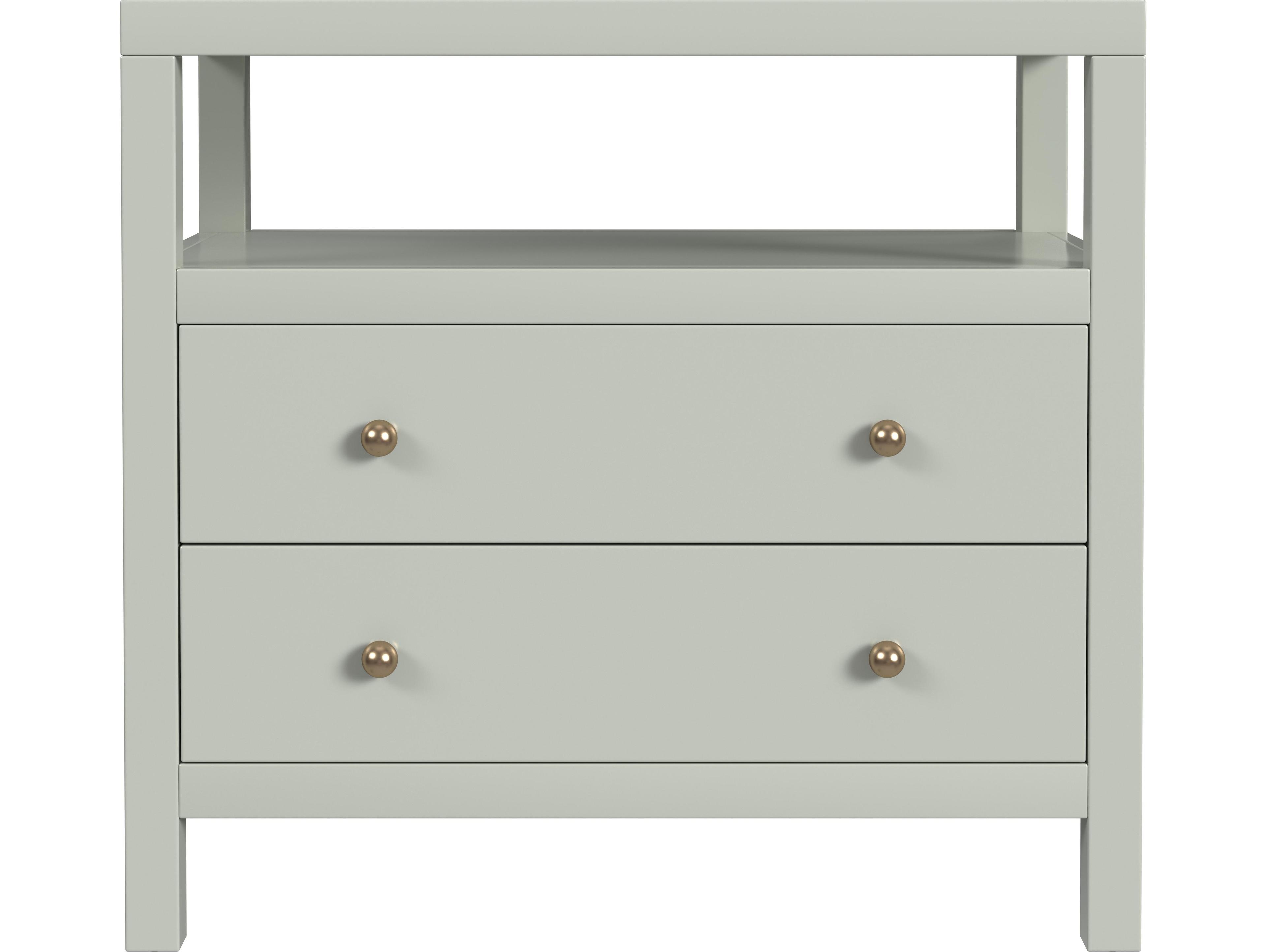 Butler Nora 2-Drawers Acacia Wood Nightstand