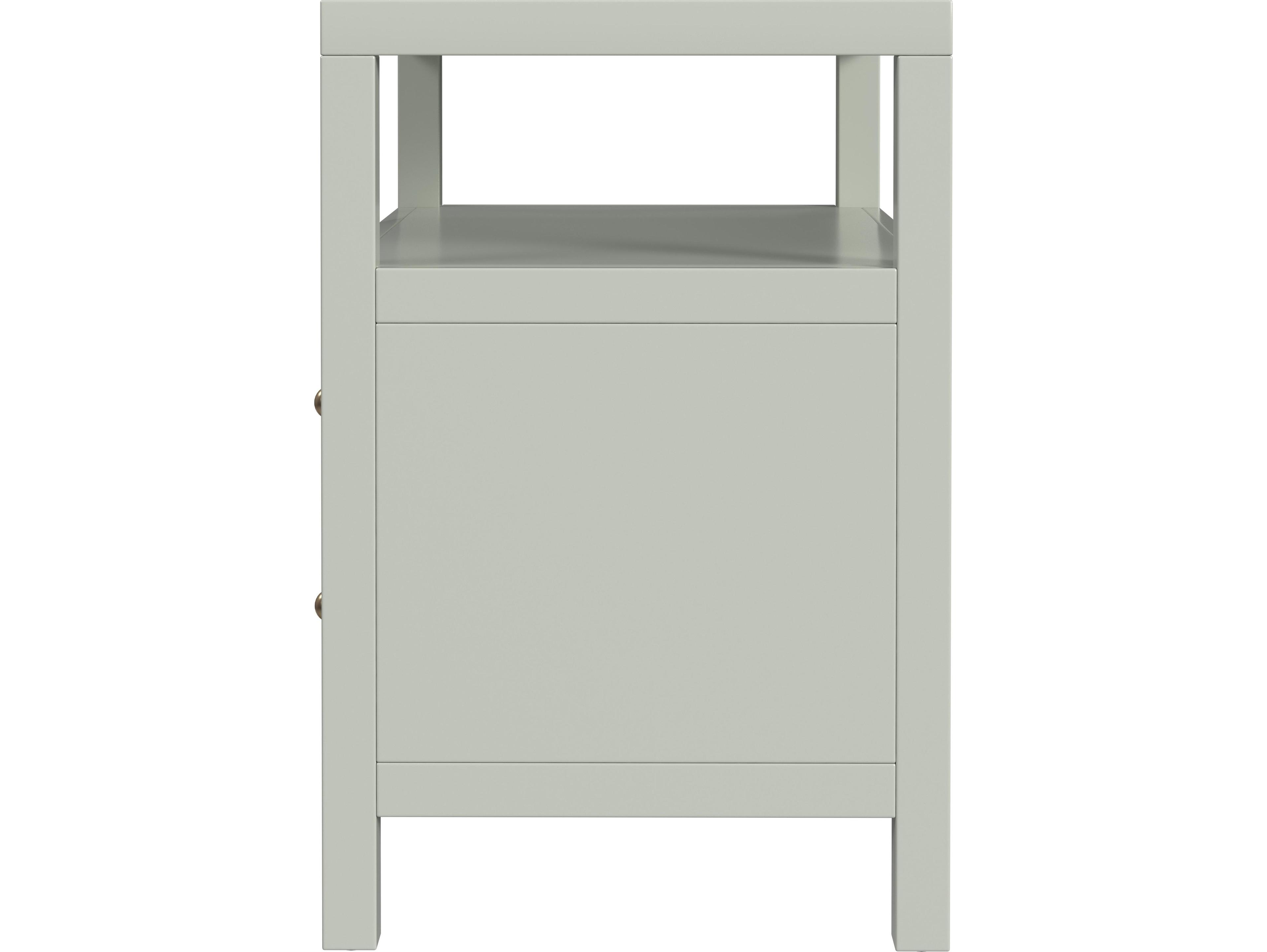 Butler Nora 2-Drawers Acacia Wood Nightstand