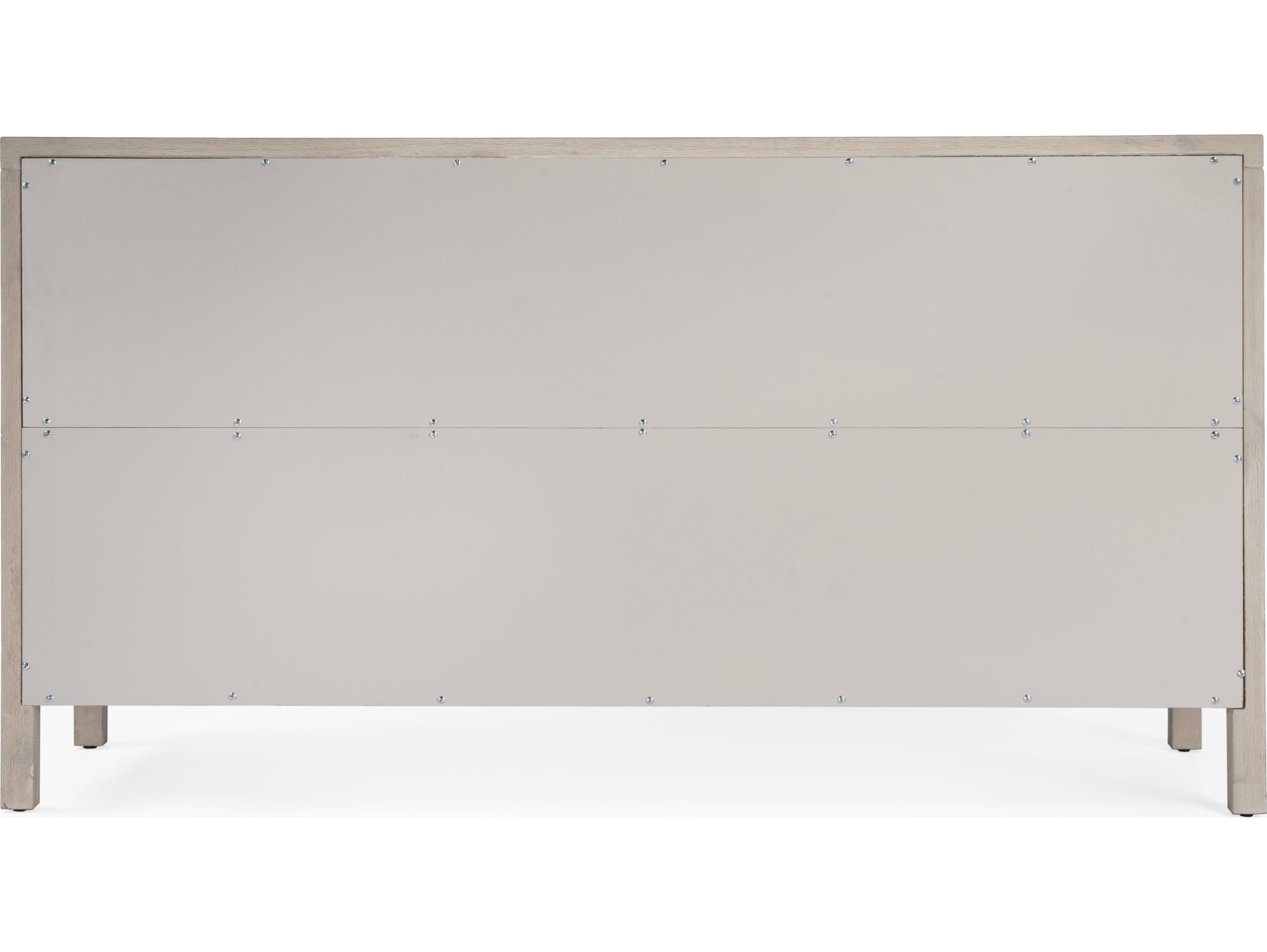 Butler Nora 6-Drawers Beige Acacia Wood Double Dresser