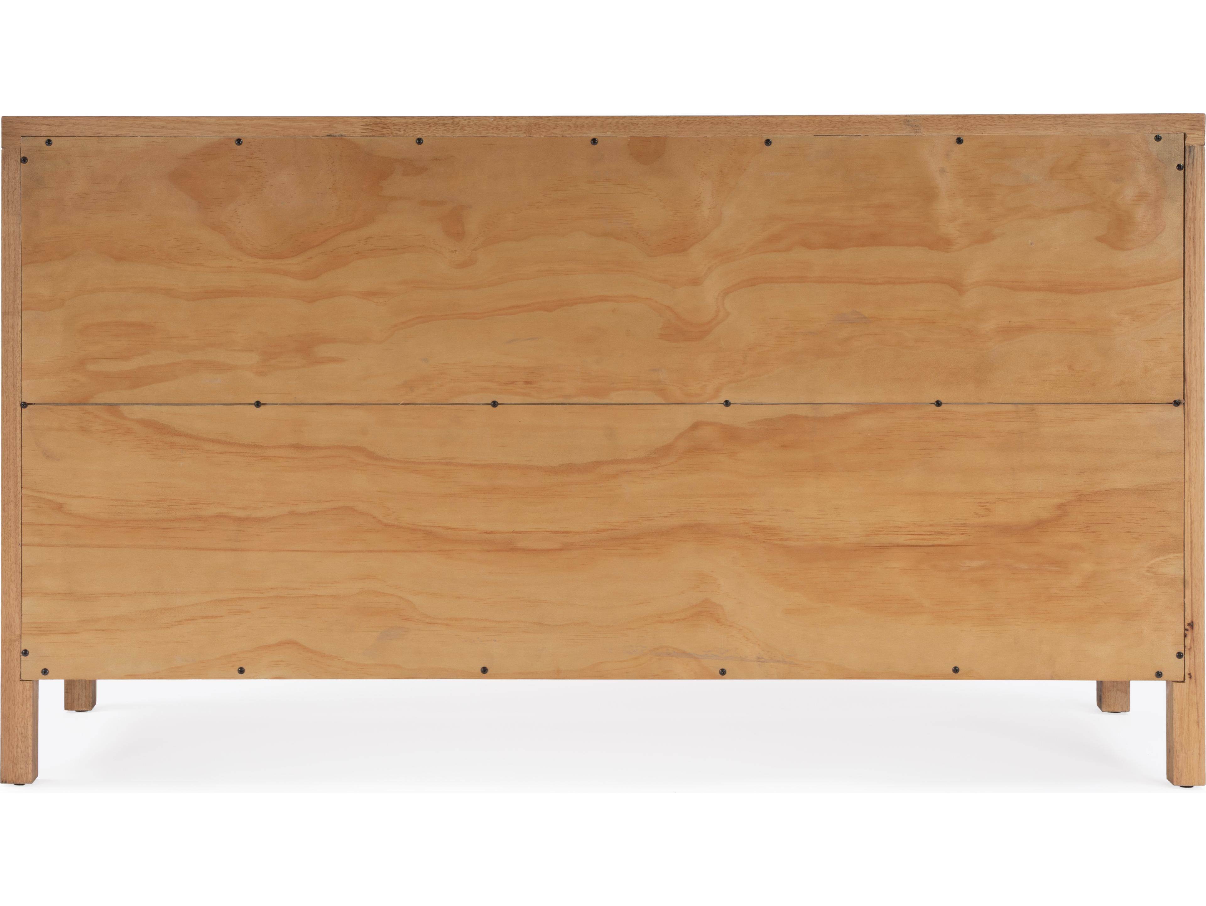 Butler Nora 6-Drawers Oak Wood Double Dresser