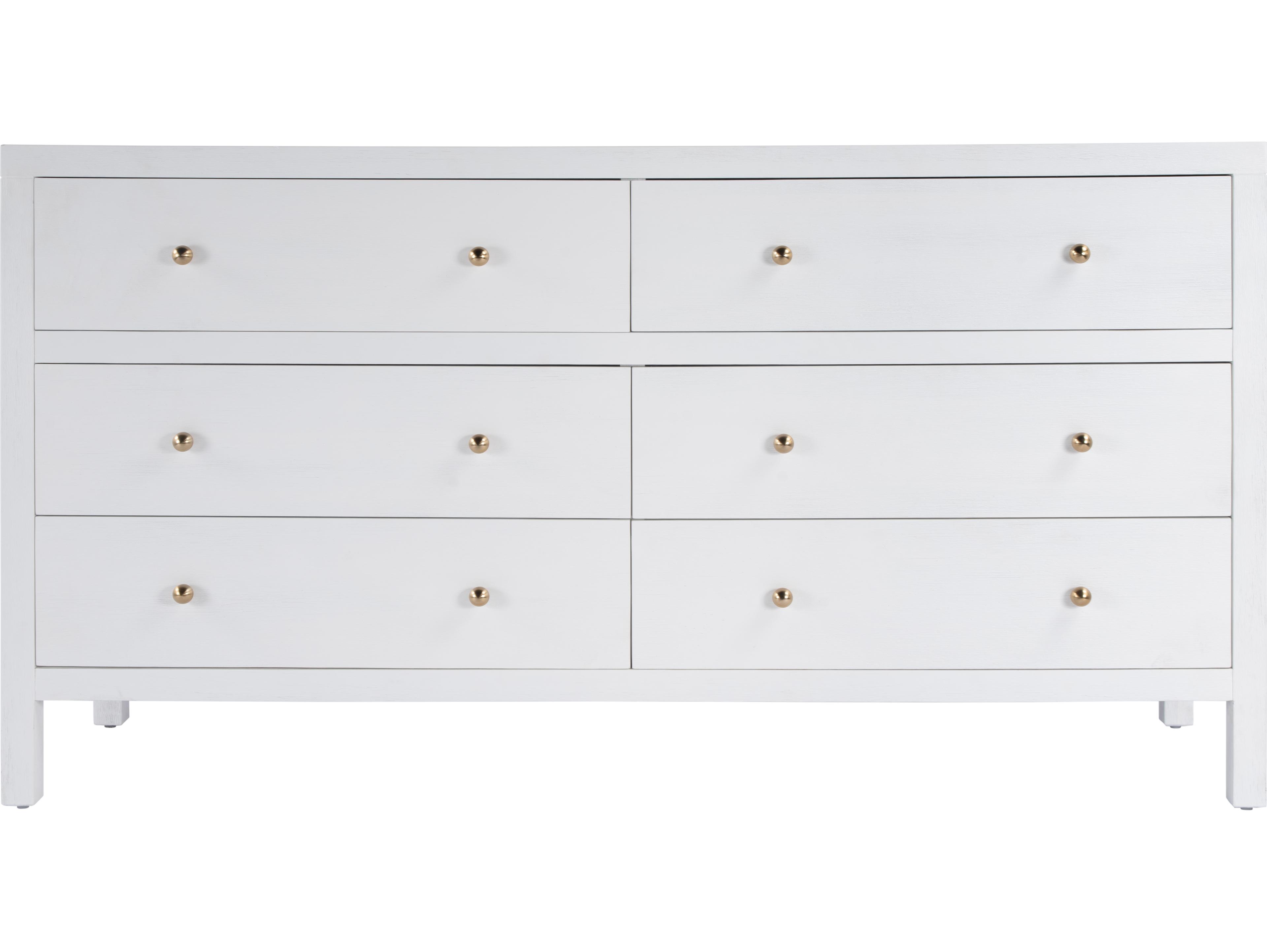 Butler Nora 6-Drawers Acacia Wood Double Dresser