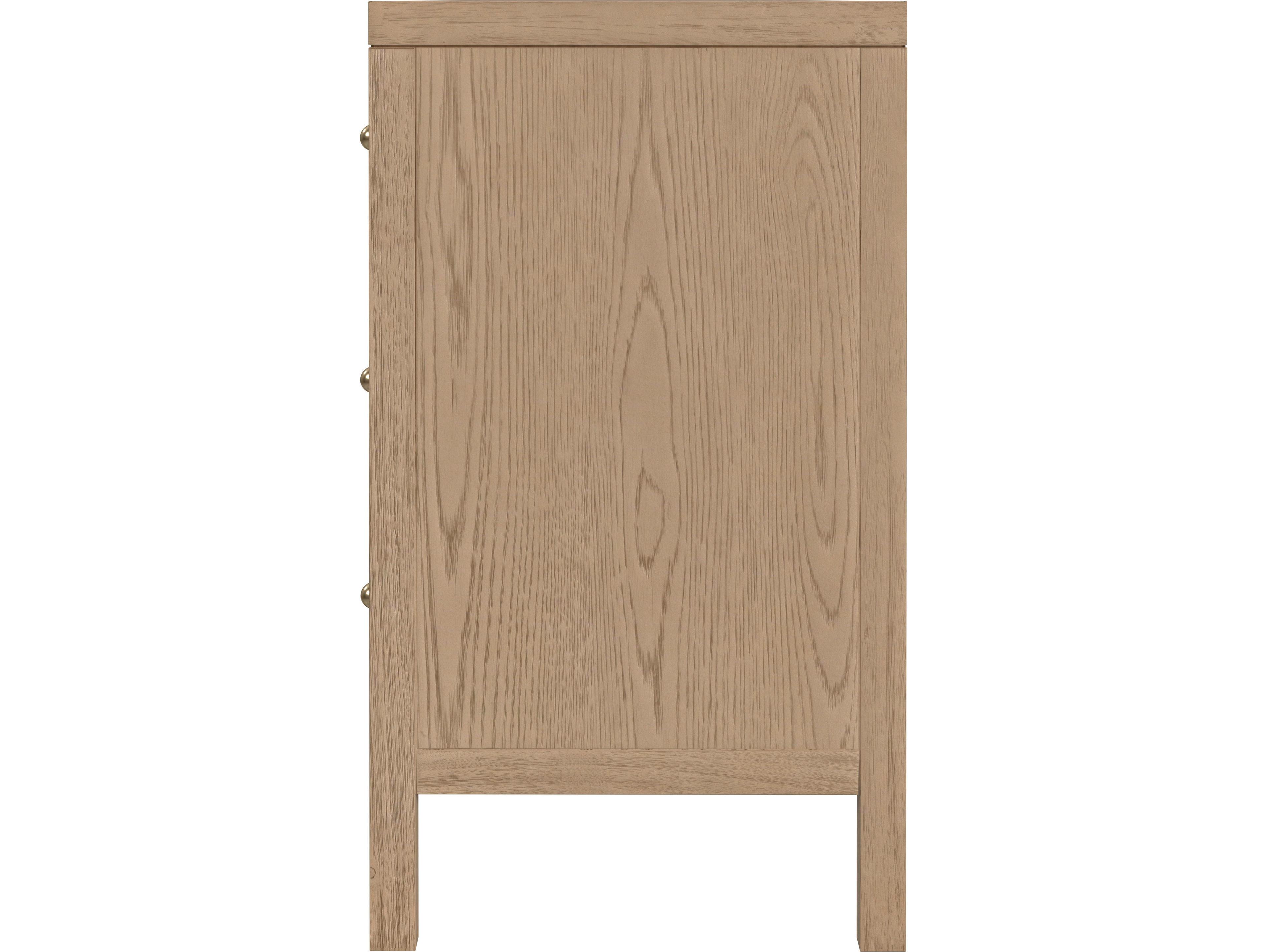Butler Nora 6-Drawers Natural Acacia Wood Double Dresser