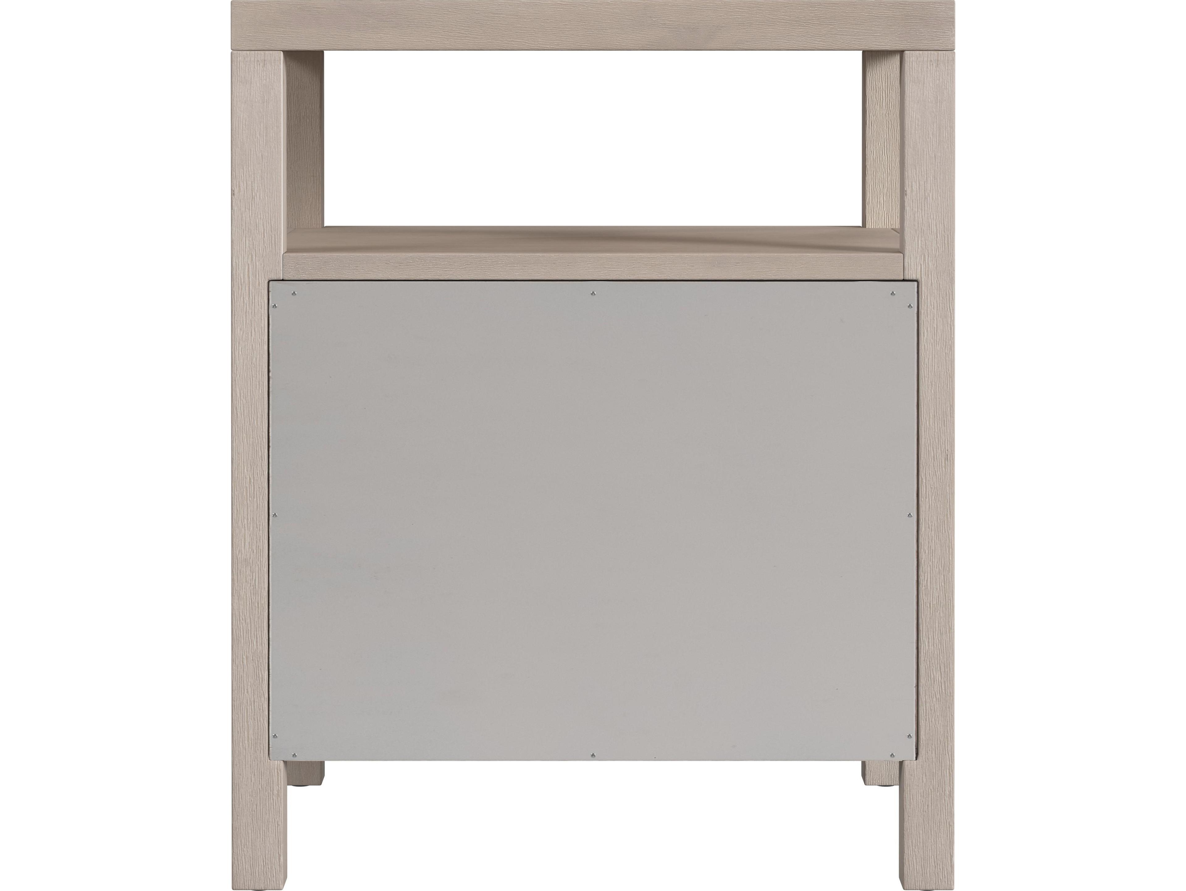 Butler Nora 2-Drawers Beige Acacia Wood Nightstand