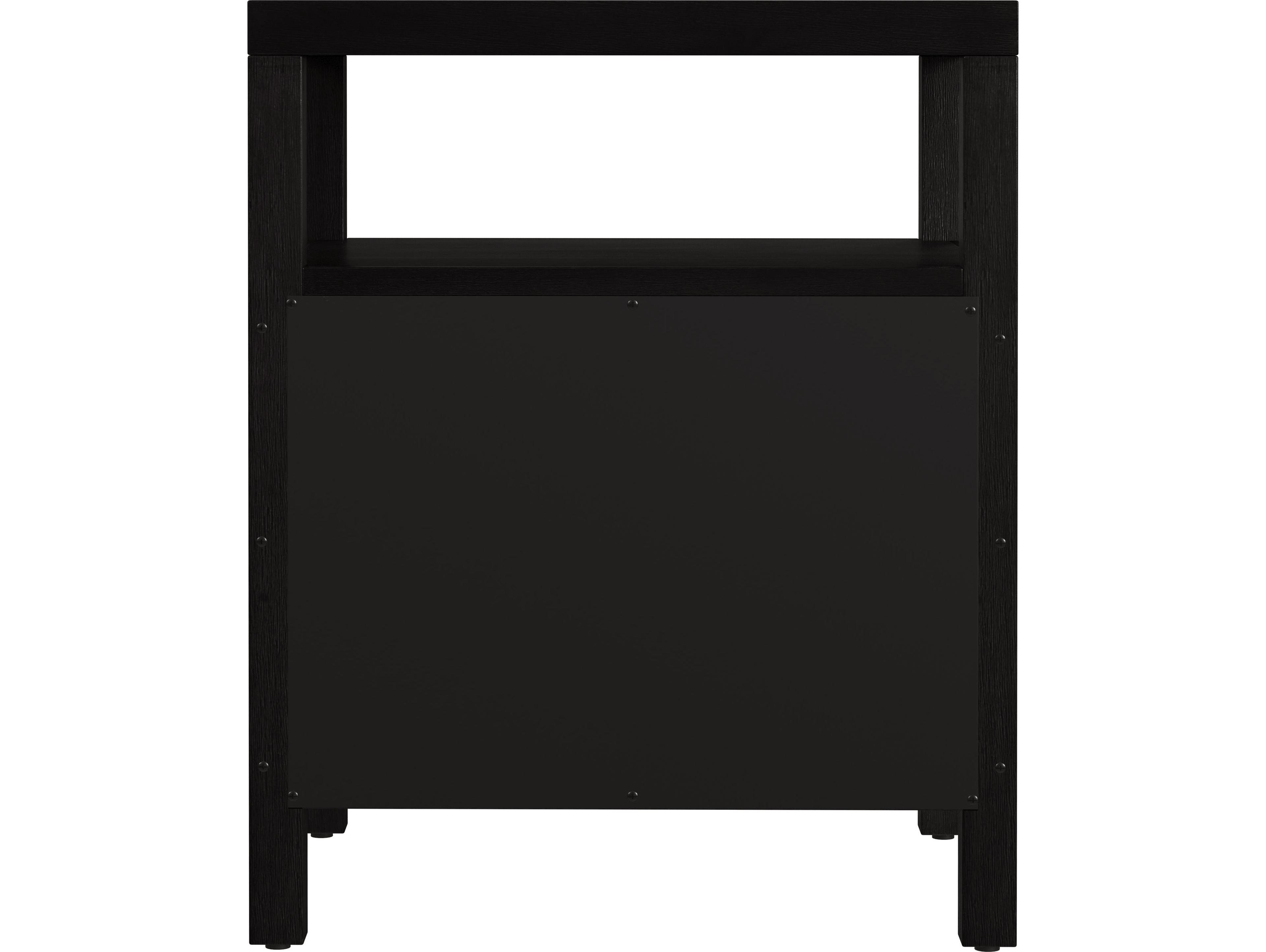 Butler Nora 2-Drawers Brown Acacia Wood Nightstand